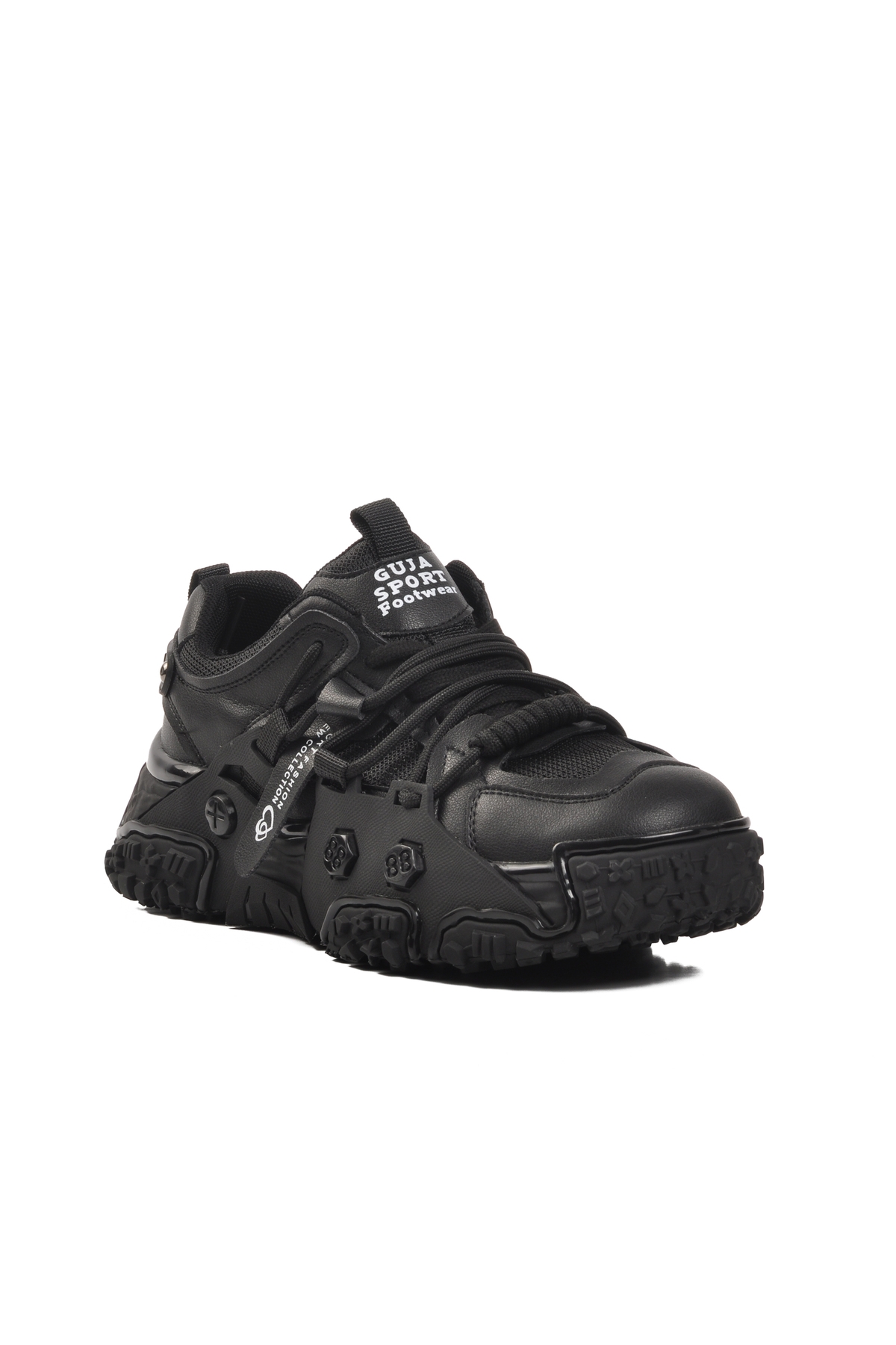 Siyah Kadın Spor Ayakkabı Sneaker - Görsel 4