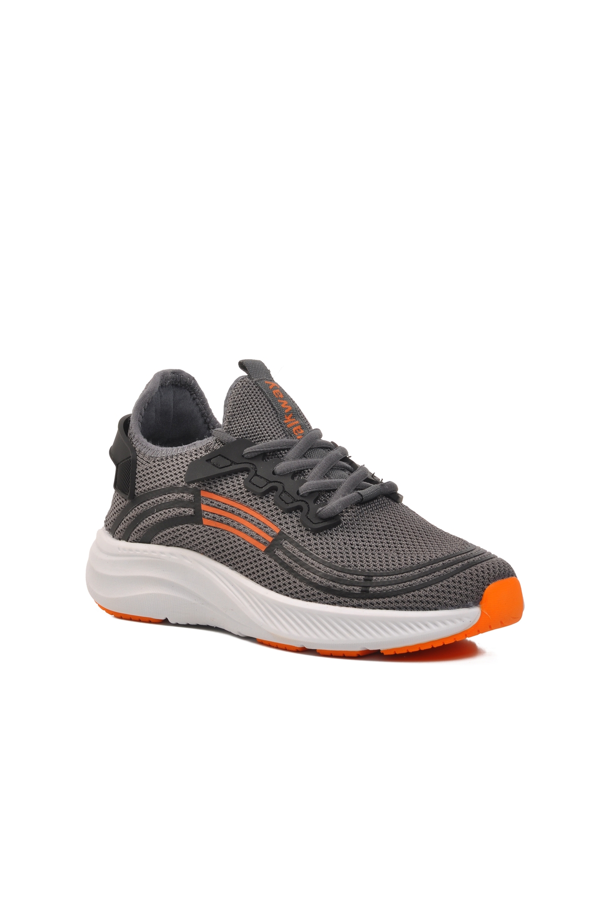 Füme Turuncu Beyaz Unisex Spor Ayakkabı - Görsel 4