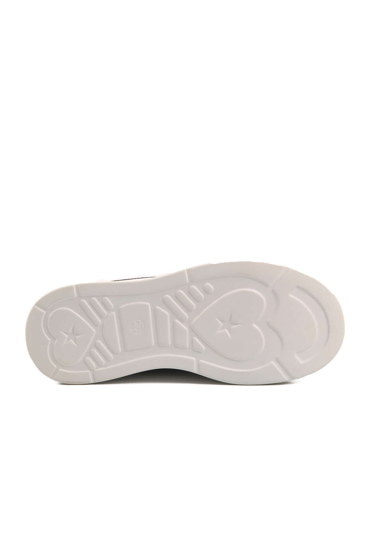 Siyah Yüksek Taban Taş İşlemeli Kadın Sneaker - Görsel 6