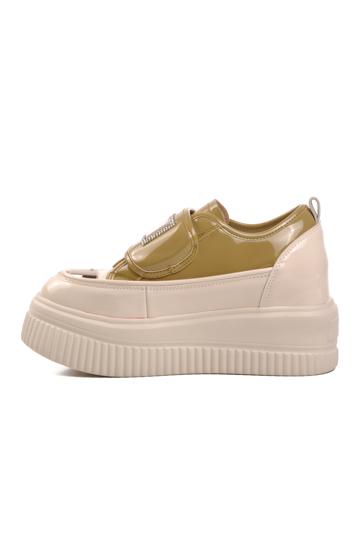 Bej Kadın Spor Ayakkabı Sneaker - Görsel 3