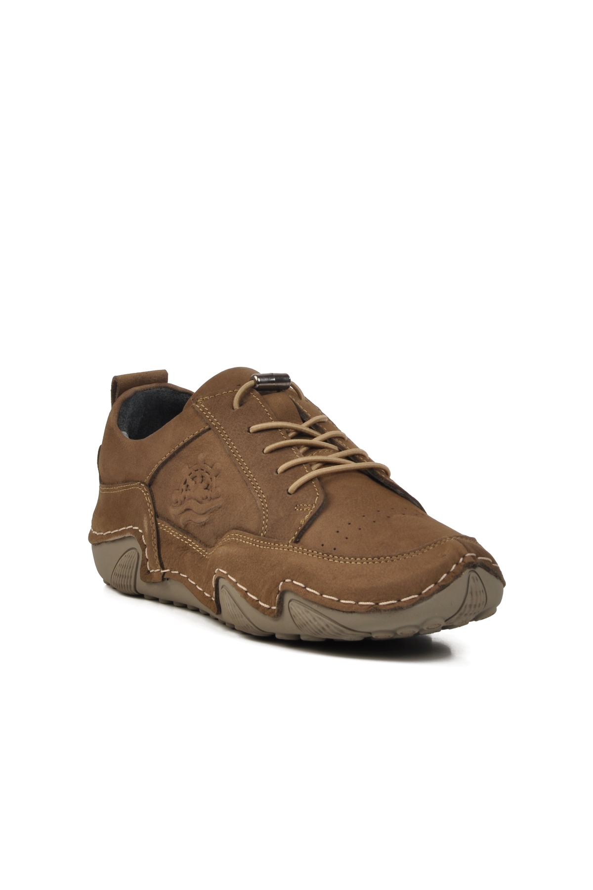 Aspor Gri Hakiki Deri Kadın Casual Ayakkabı - Görsel 4