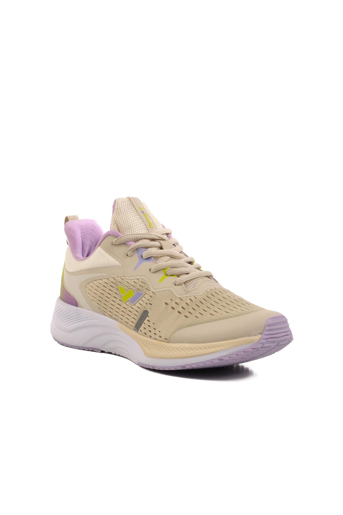 Bej Memory Foam Hafif Hava Alabilen Unisex Spor Ayakkabı - Görsel 4