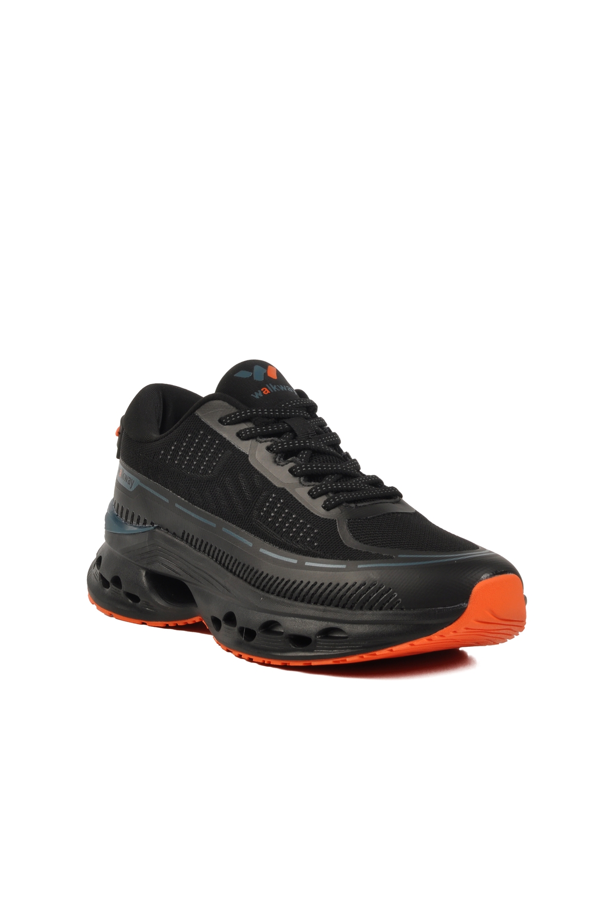 Siyah Fileli Memory Foam Erkek Spor Ayakkabı - Görsel 4