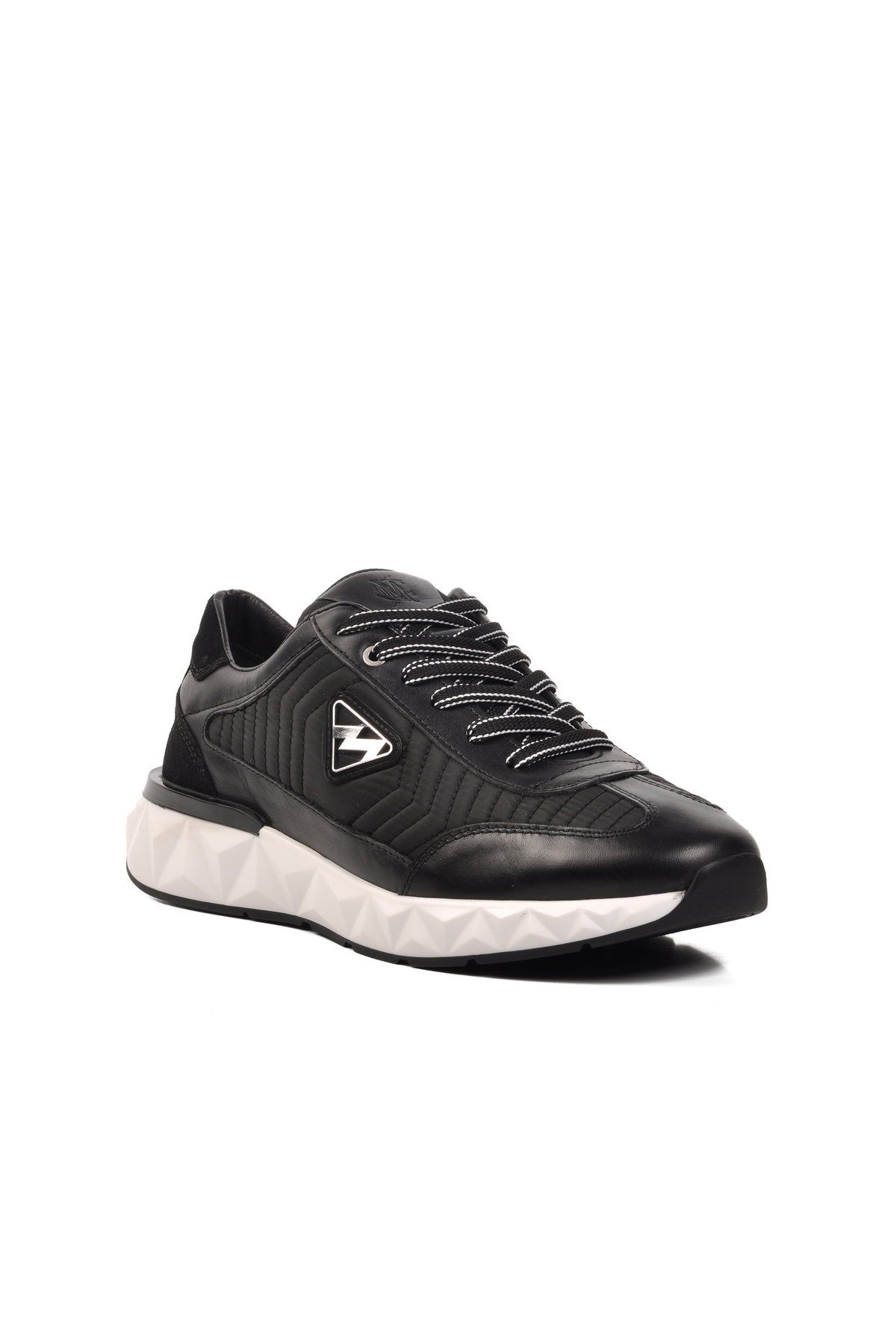 Siyah Beyaz Erkek Sneaker - Görsel 4