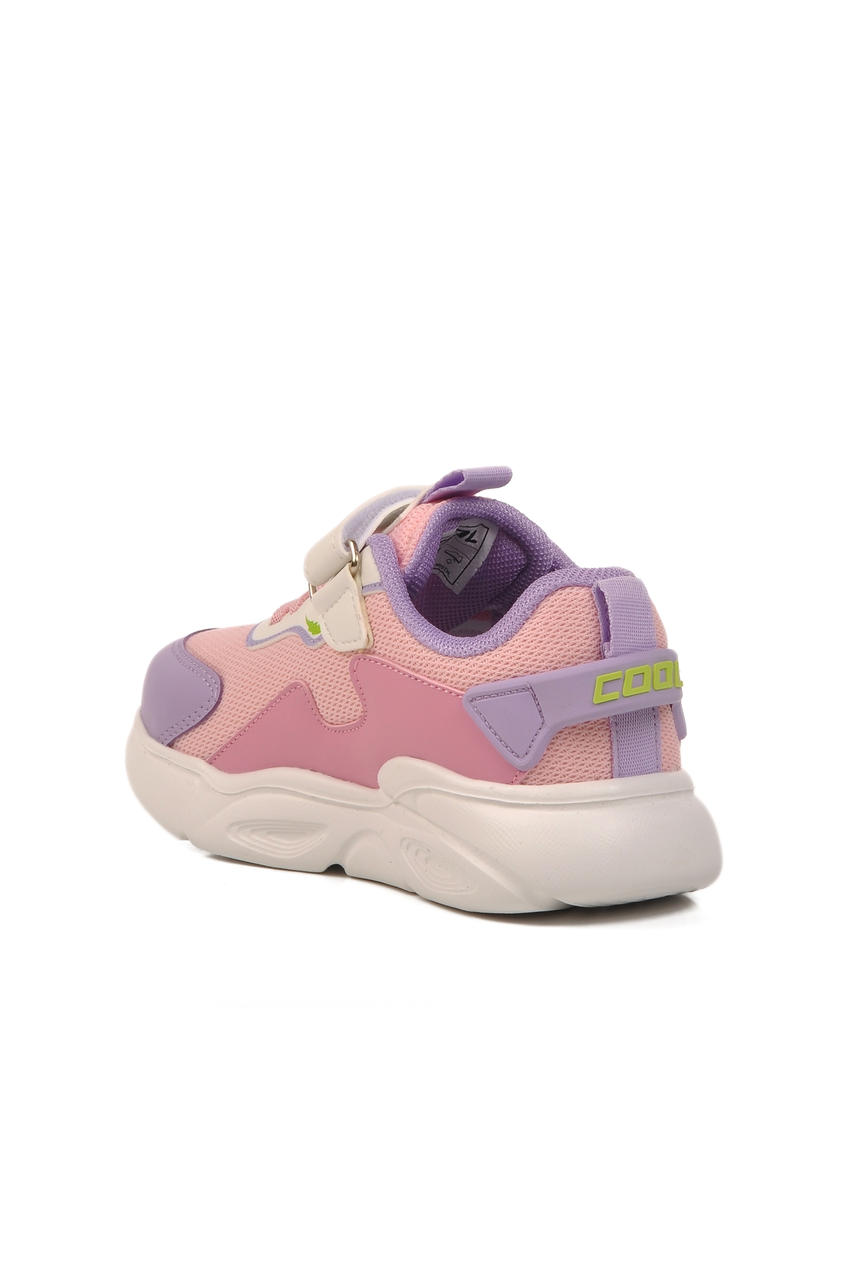 Aspor Pudra Işıklı Cırtlı Kız Çocuk Spor Ayakkabı - Görsel 5