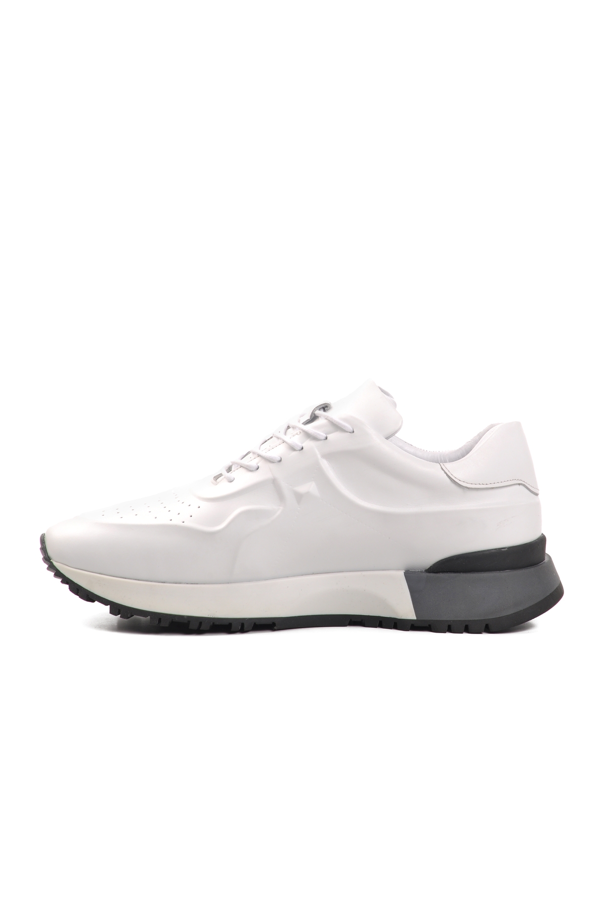 Aspor Beyaz Hakiki Deri Erkek Casual Ayakkabı Premium - Görsel 3