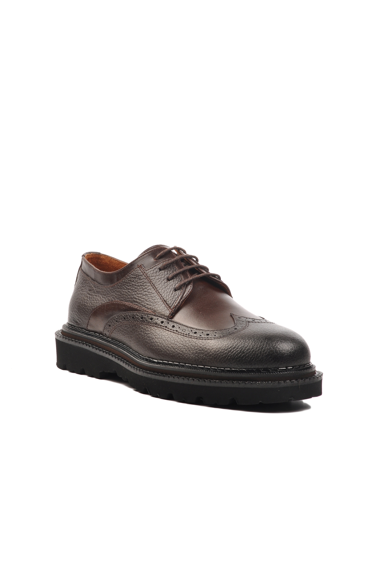 Aspor Kahve Hakiki Deri Erkek Klasik Ayakkabı Premium - Görsel 4