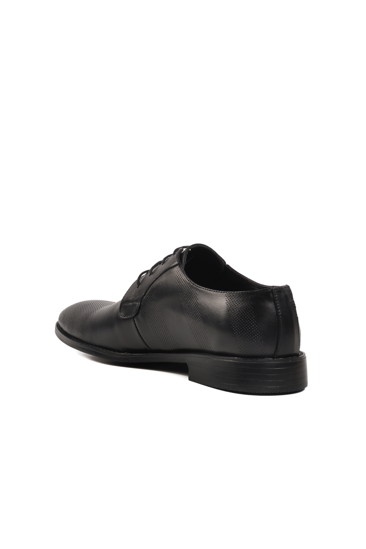 Aspor Siyah Antik Hakiki Deri Erkek Klasik Ayakkabı - Görsel 5