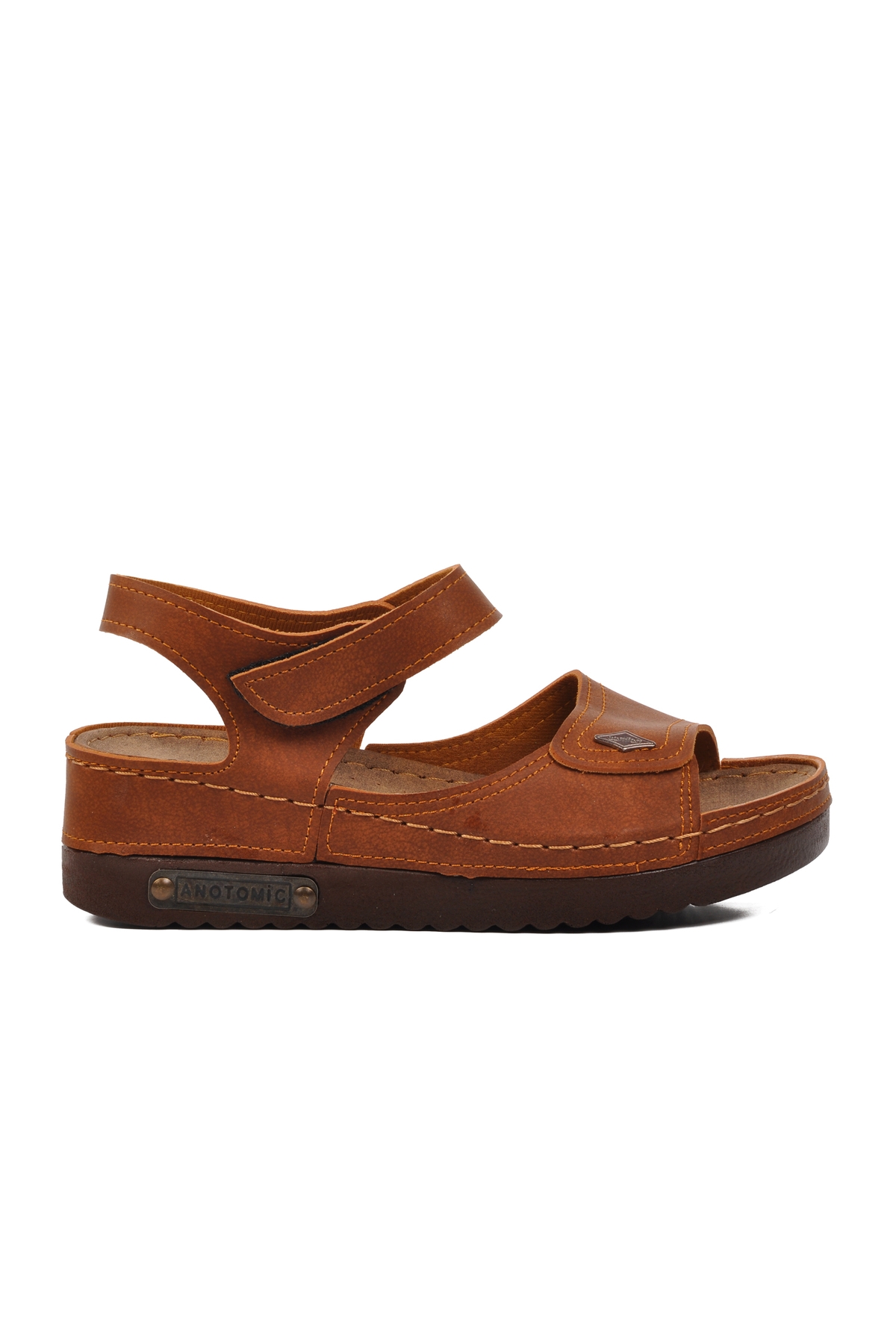 Aspor Taba Kadın Düz Sandalet - Görsel 2