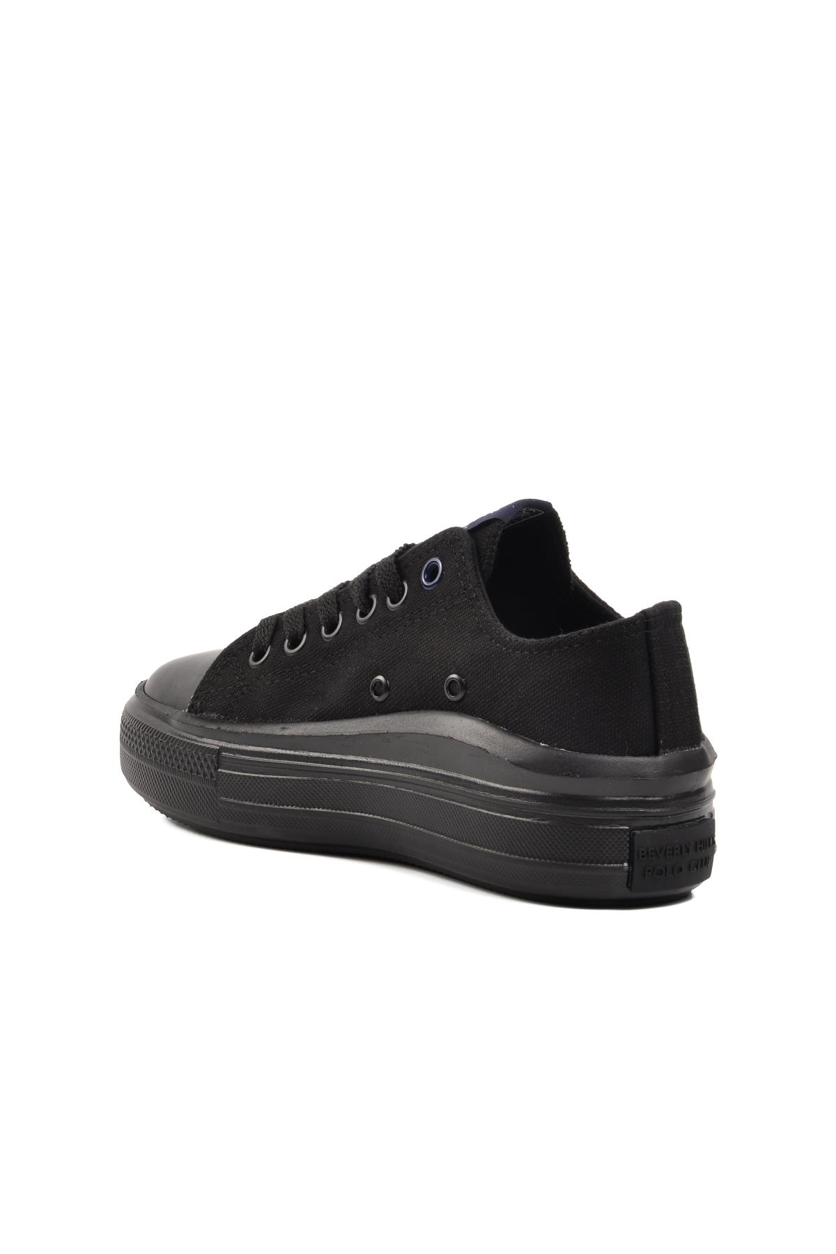 Siyah Kadın Spor Ayakkabı Sneaker - Görsel 5