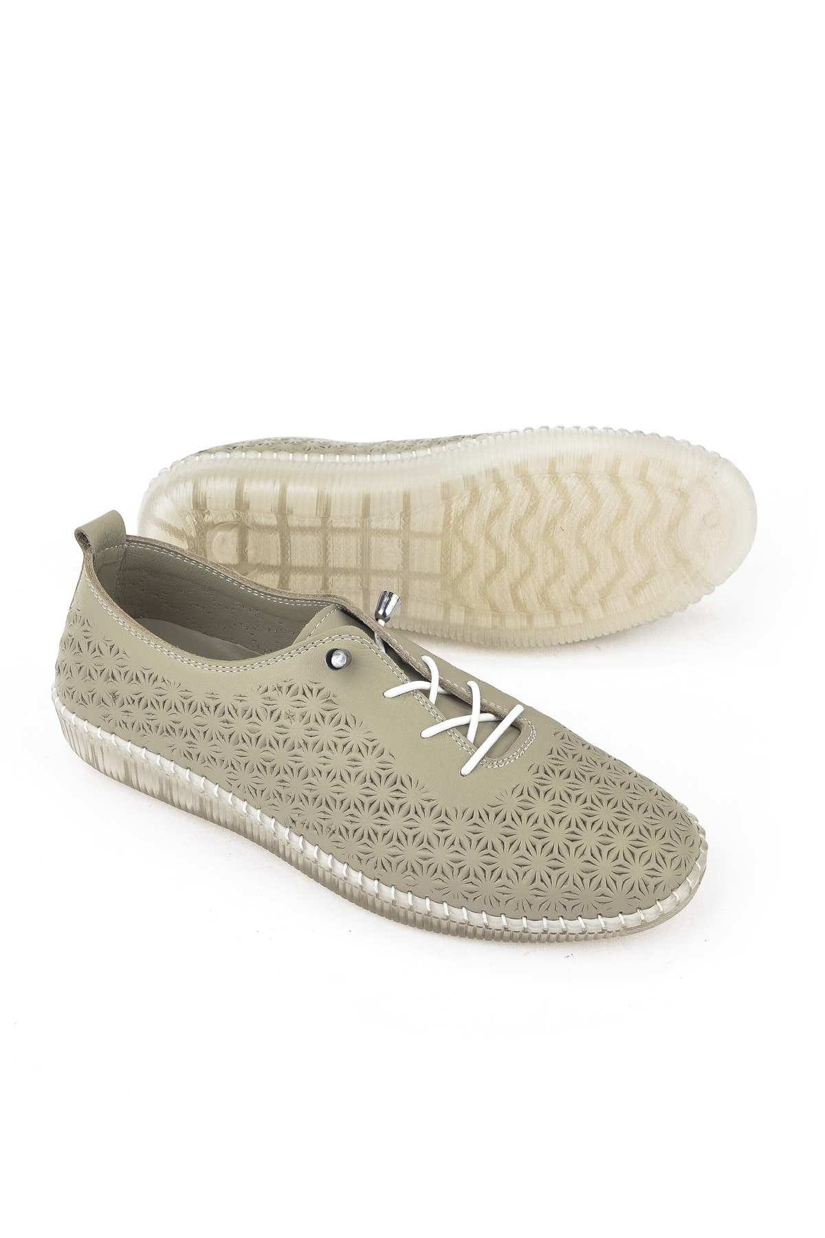 Kadın Hakiki Deri Ayakkabı 1511010Z02 Silver - Görsel 5