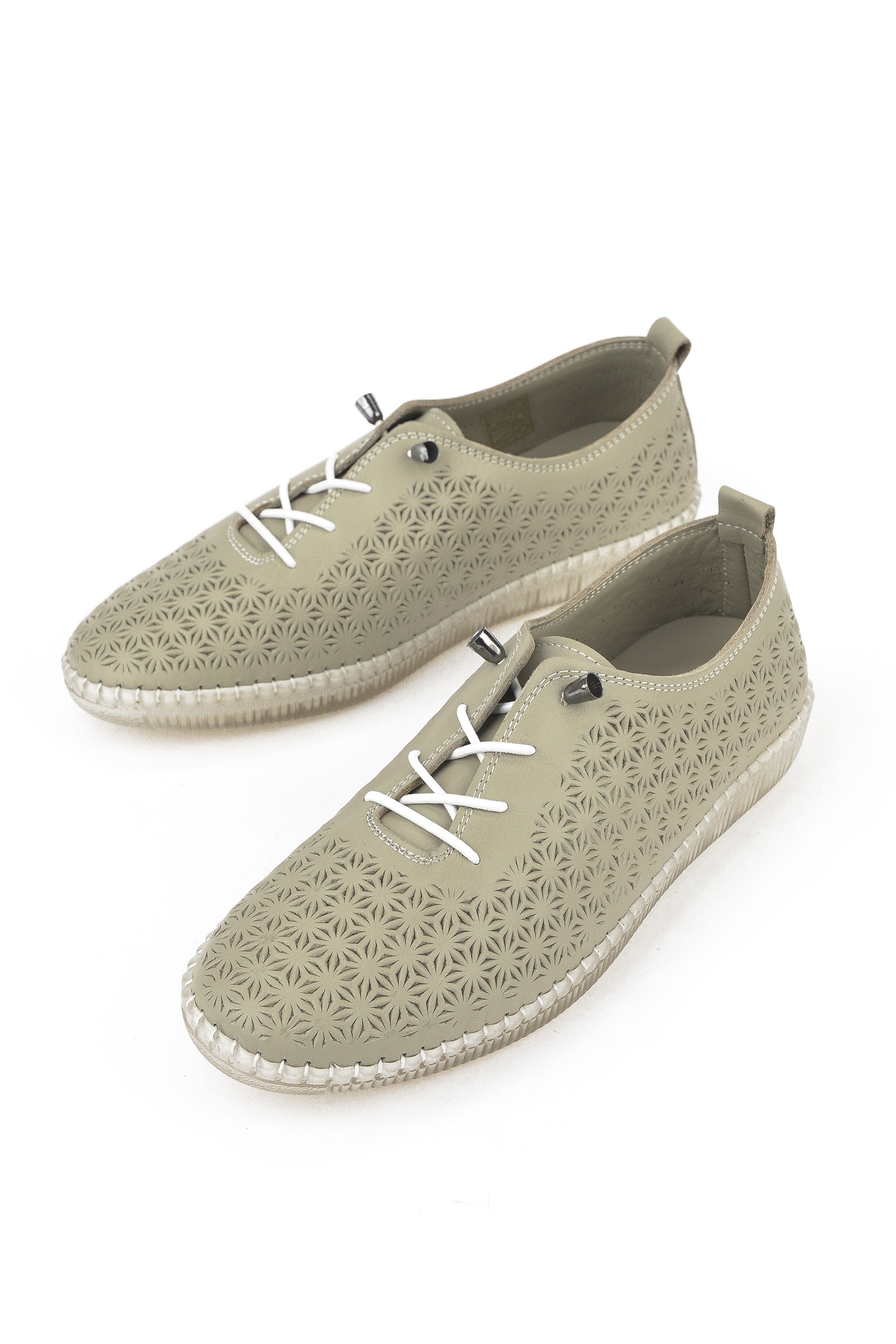 Kadın Hakiki Deri Ayakkabı 1511010Z02 Silver - Görsel 6