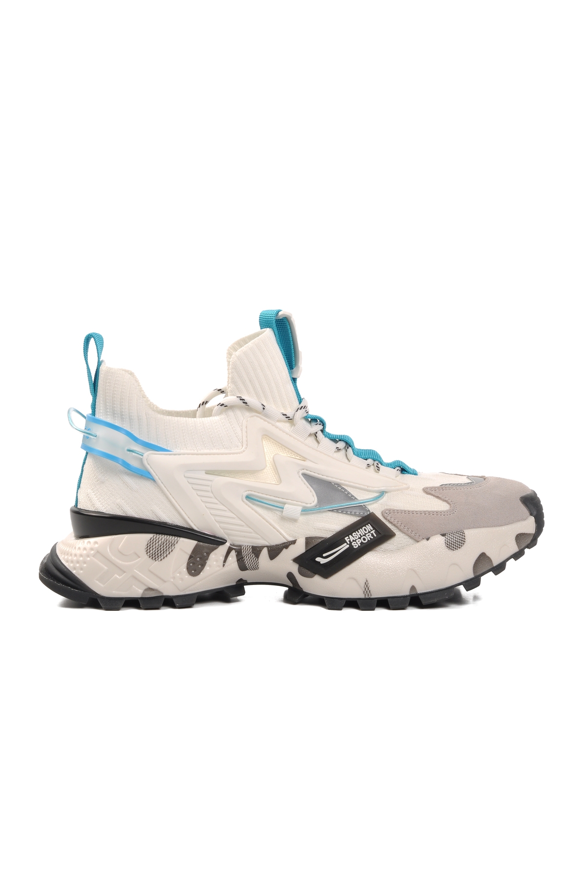 Beyaz Polyester Karışımlı Erkek Spor Ayakkabı - Görsel 2