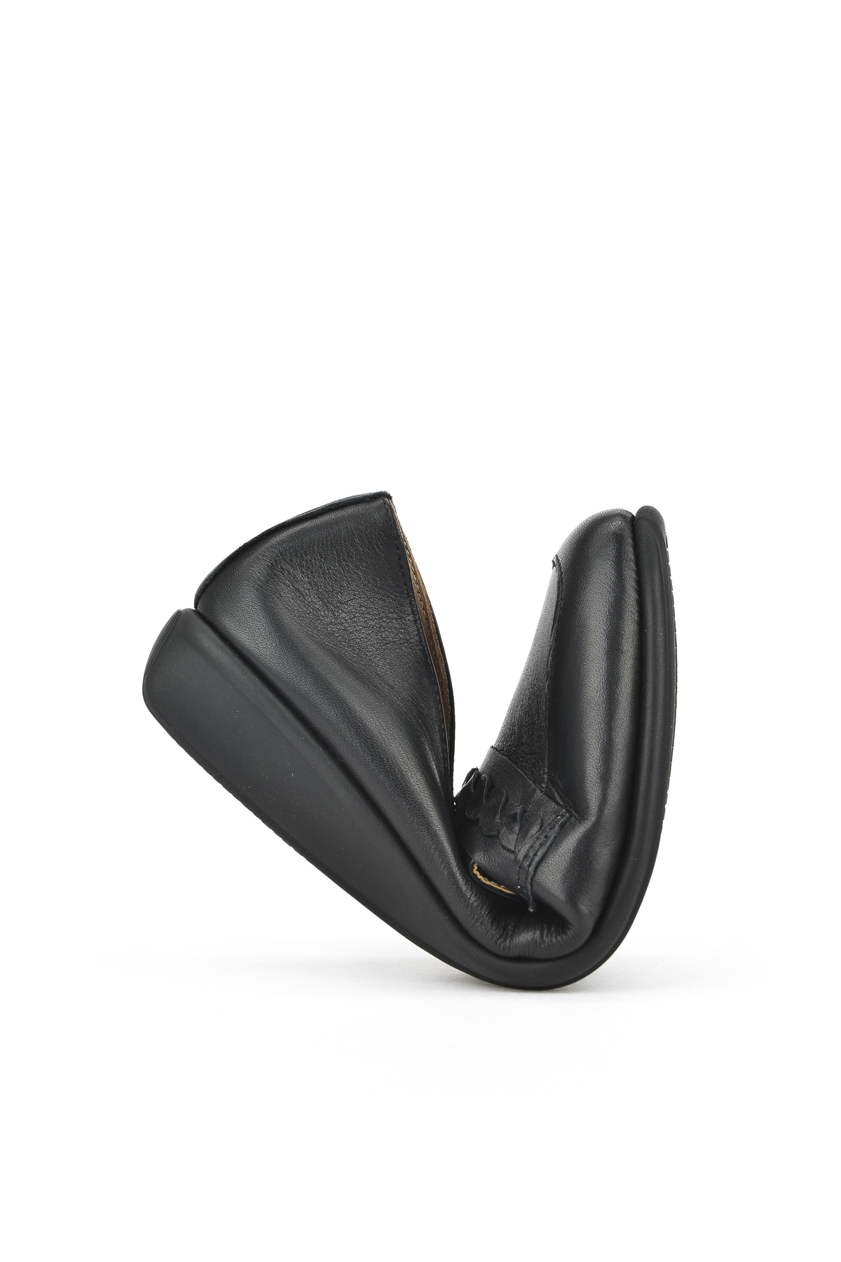 Kadın Hakiki Deri Konfor Ayakkabı 1511050Z2599 Siyah - Görsel 4