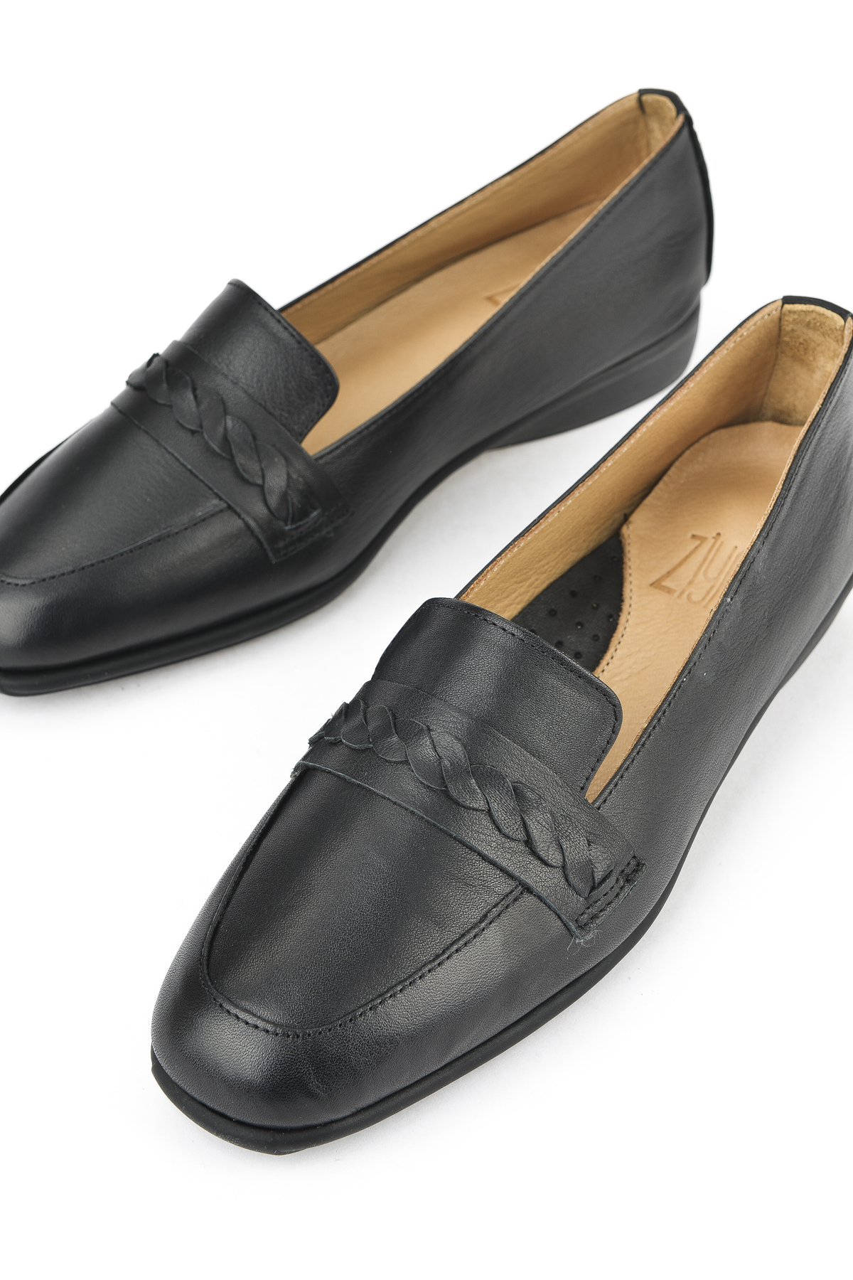 Kadın Hakiki Deri Konfor Ayakkabı 1511050Z2599 Siyah - Görsel 7