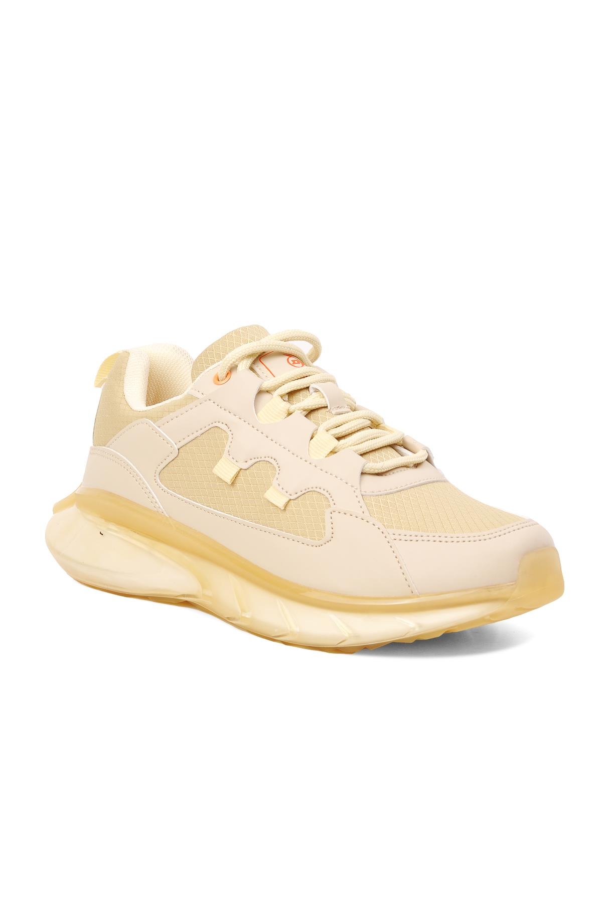 Bej Kadın Spor Ayakkabı Sneaker - Görsel 4