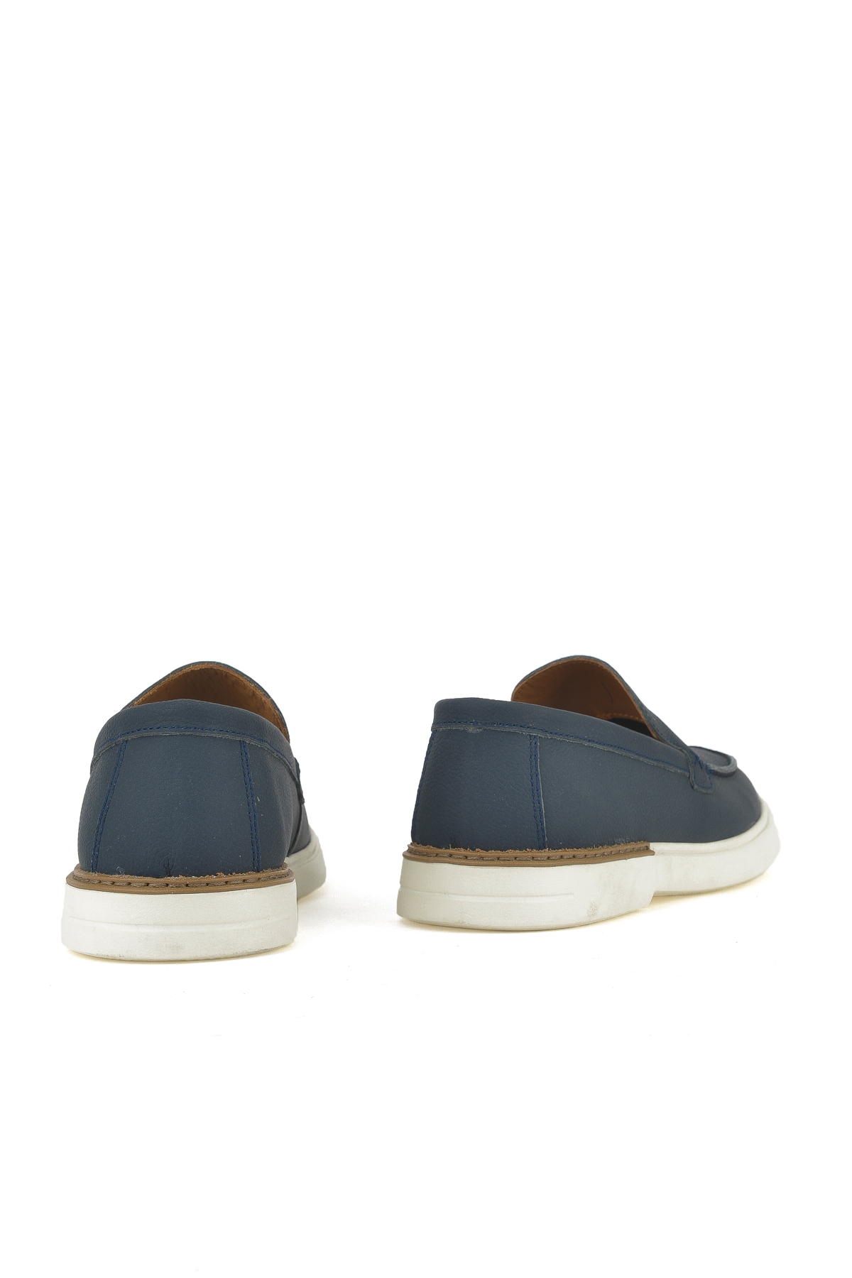 Erkek Hakiki Deri Ayakkabı 1511007ZB04 Lacivert - Görsel 4