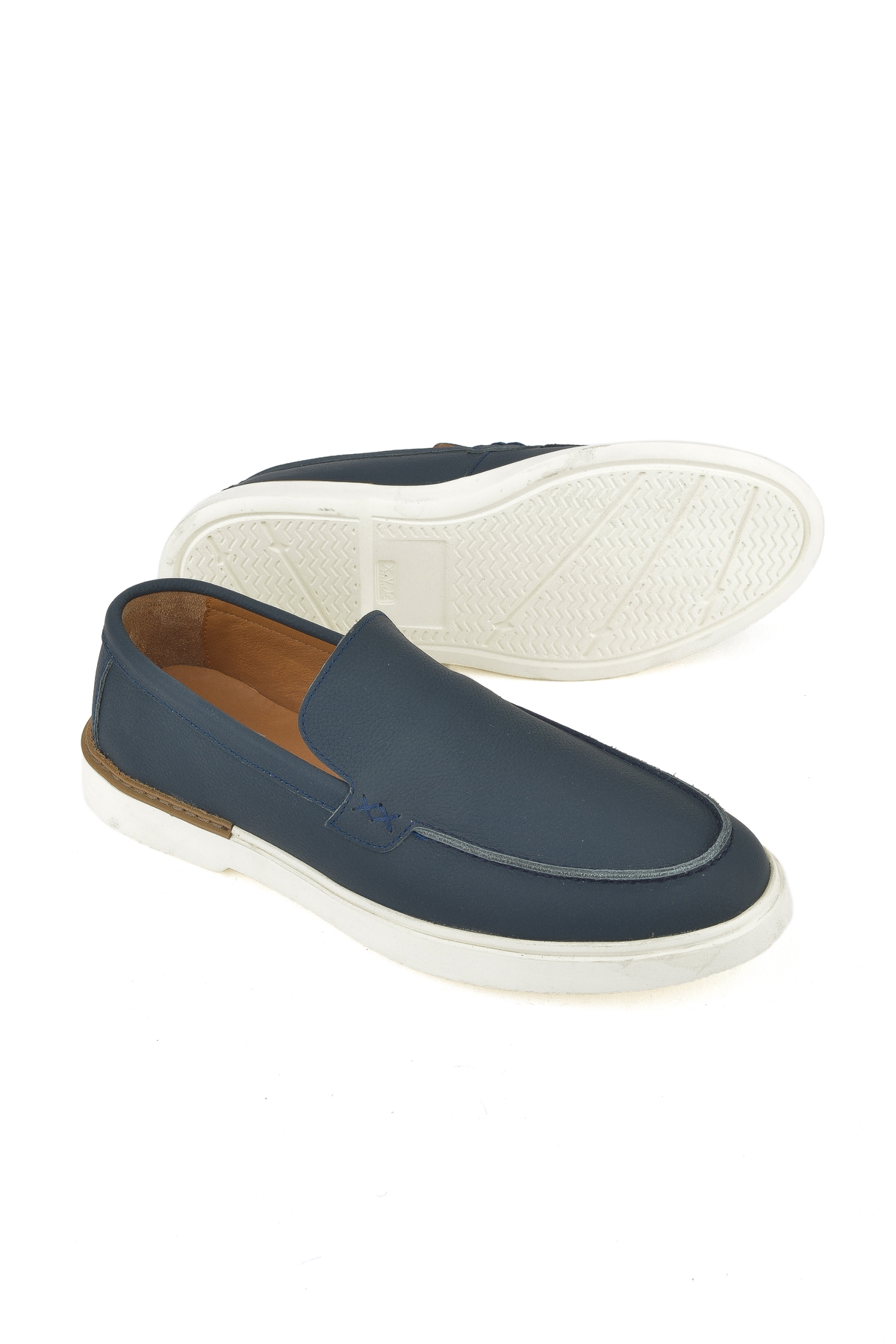 Erkek Hakiki Deri Ayakkabı 1511007ZB04 Lacivert - Görsel 5