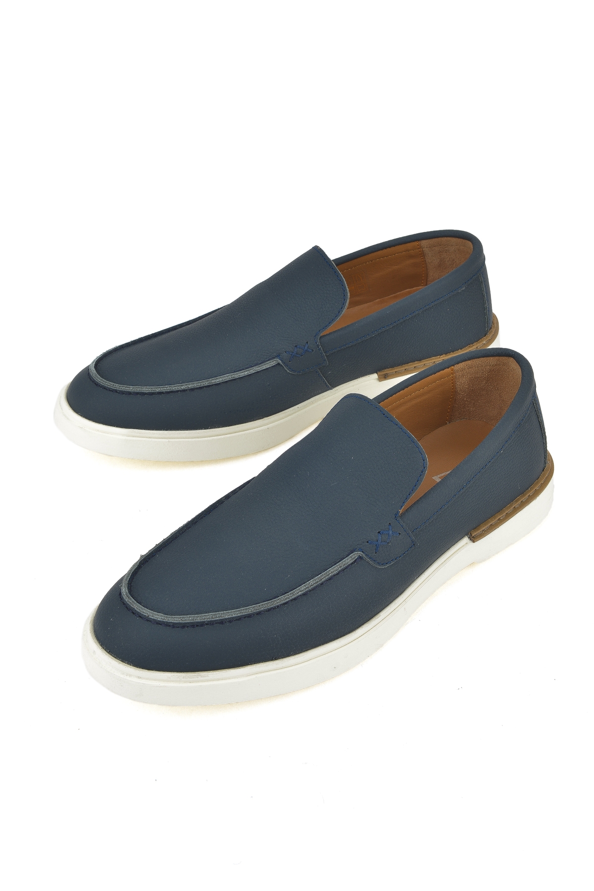 Erkek Hakiki Deri Ayakkabı 1511007ZB04 Lacivert - Görsel 6