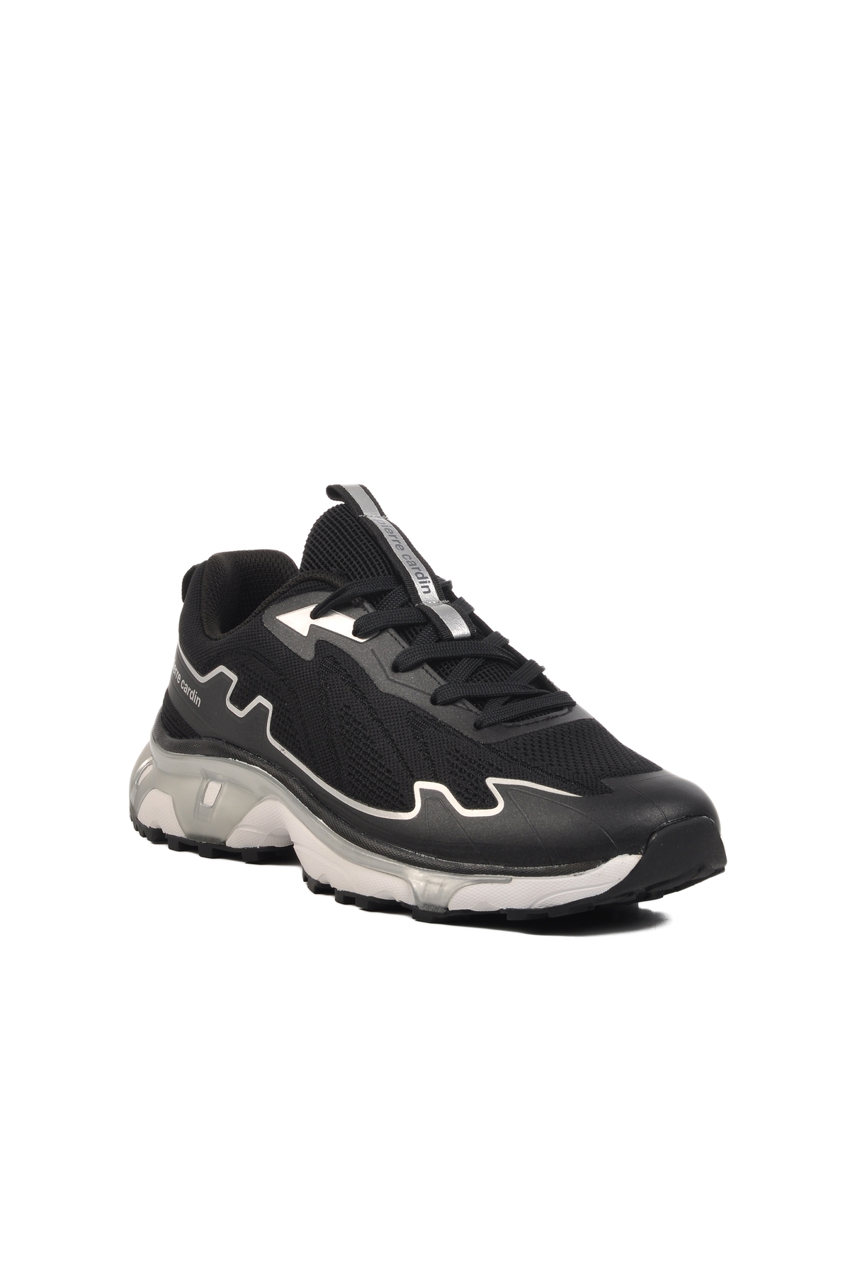 Siyah-Beyaz Tekstil Erkek Spor Ayakkabı - Görsel 4