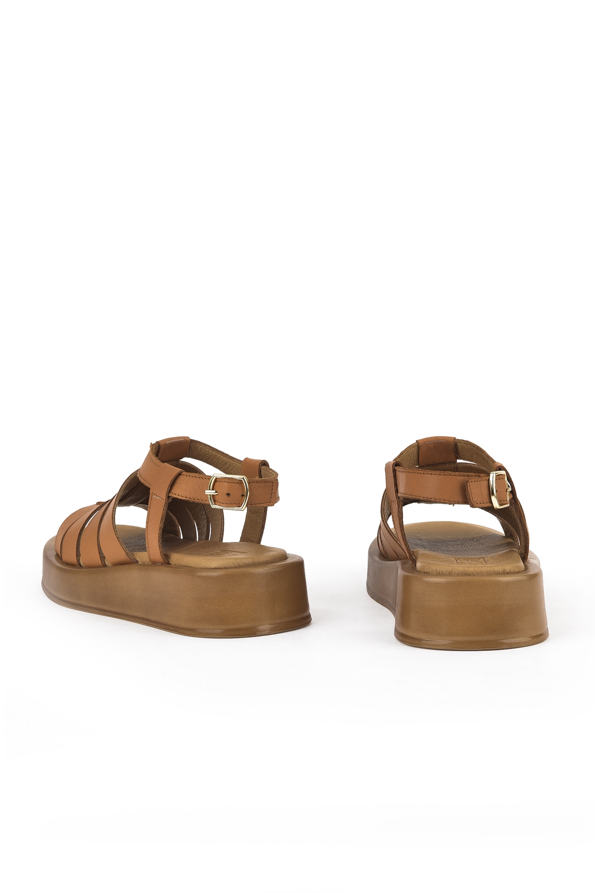 Hakiki Deri Kadın Sandalet 1511033Z23069 Taba - Görsel 4