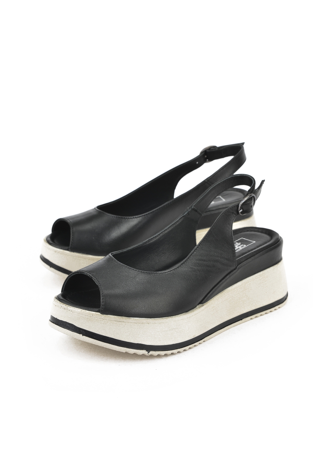 Kadın Hakiki Deri Topuklu Sandalet 151992Z50000 Siyah - Görsel 6