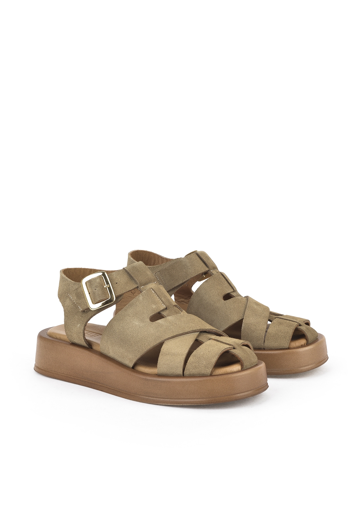 Hakiki Deri Kadın Sandalet 1511033Z25013 Bej - Görsel 3