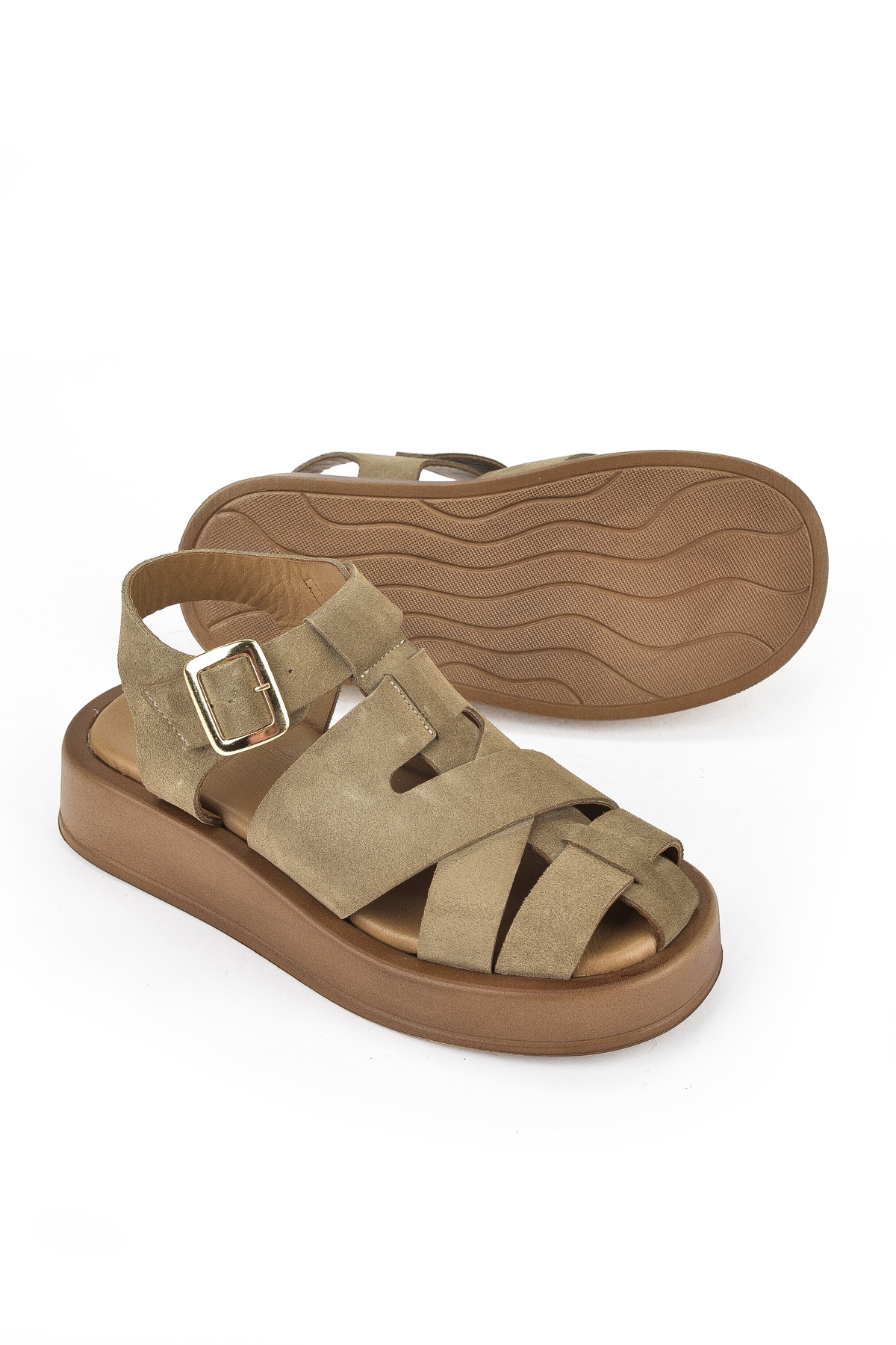 Hakiki Deri Kadın Sandalet 1511033Z25013 Bej - Görsel 5