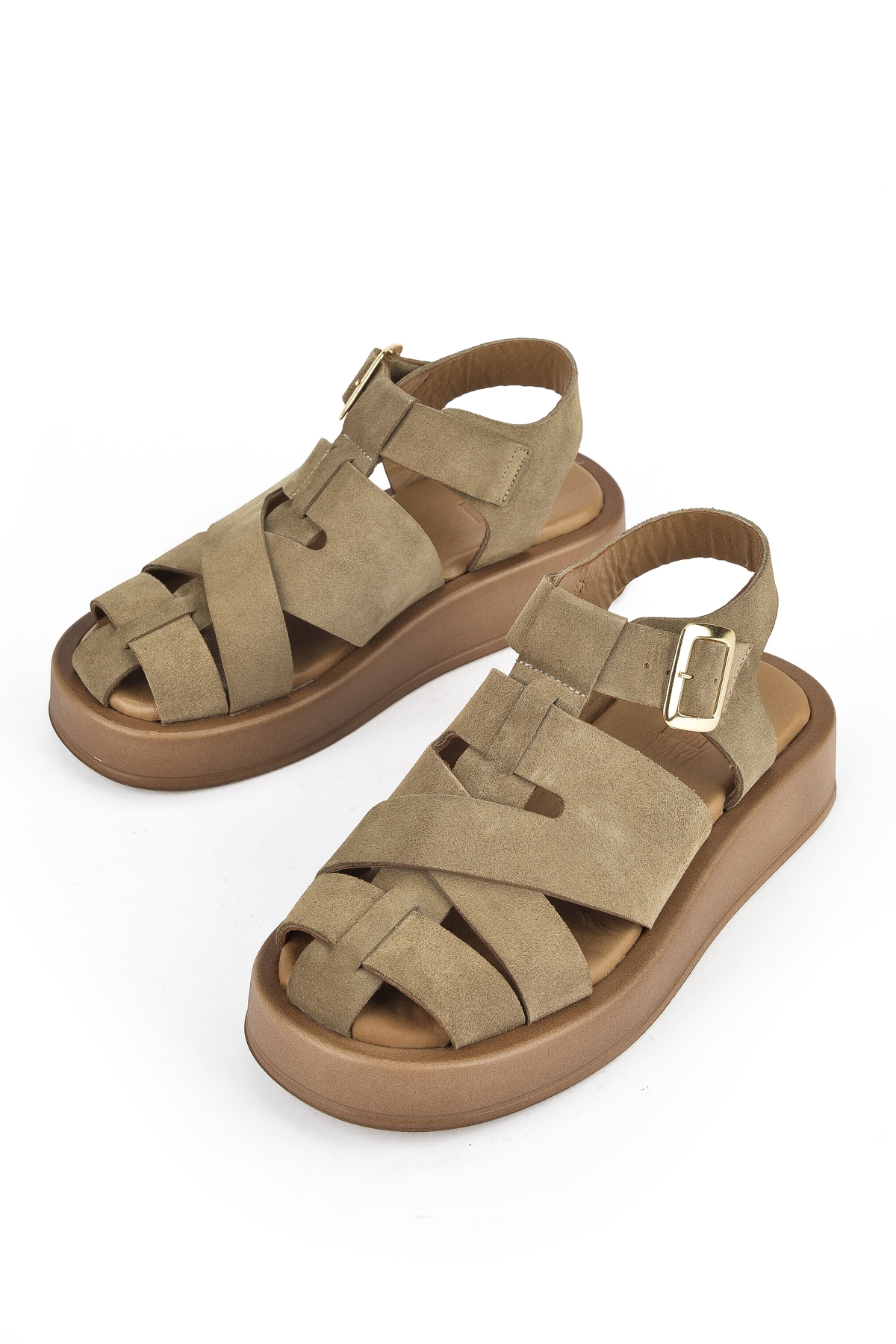 Hakiki Deri Kadın Sandalet 1511033Z25013 Bej - Görsel 6