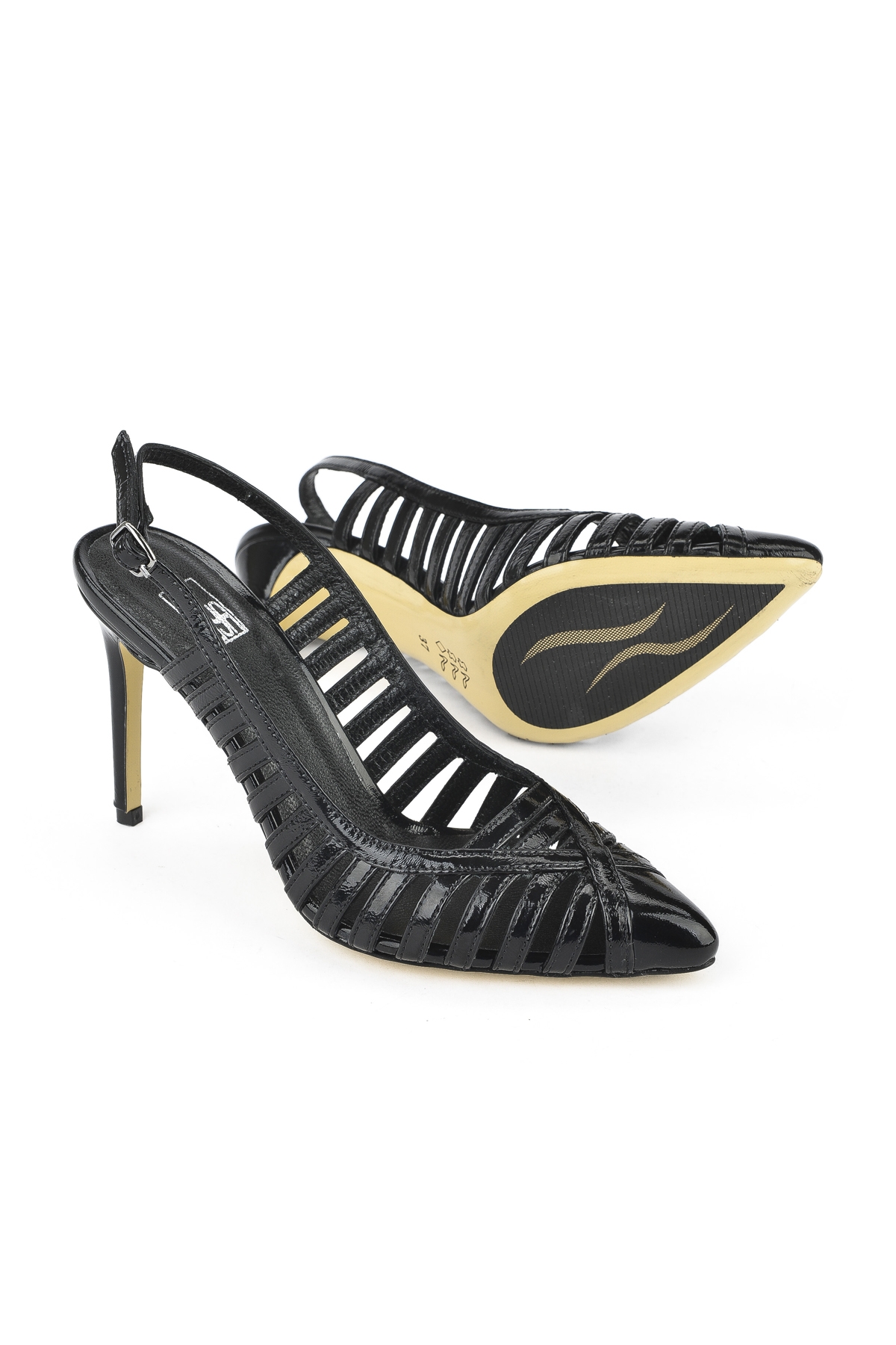 Kadın Hakiki Deri Topuklu Ayakkabı 1511030Z2532 Siyah - Görsel 5