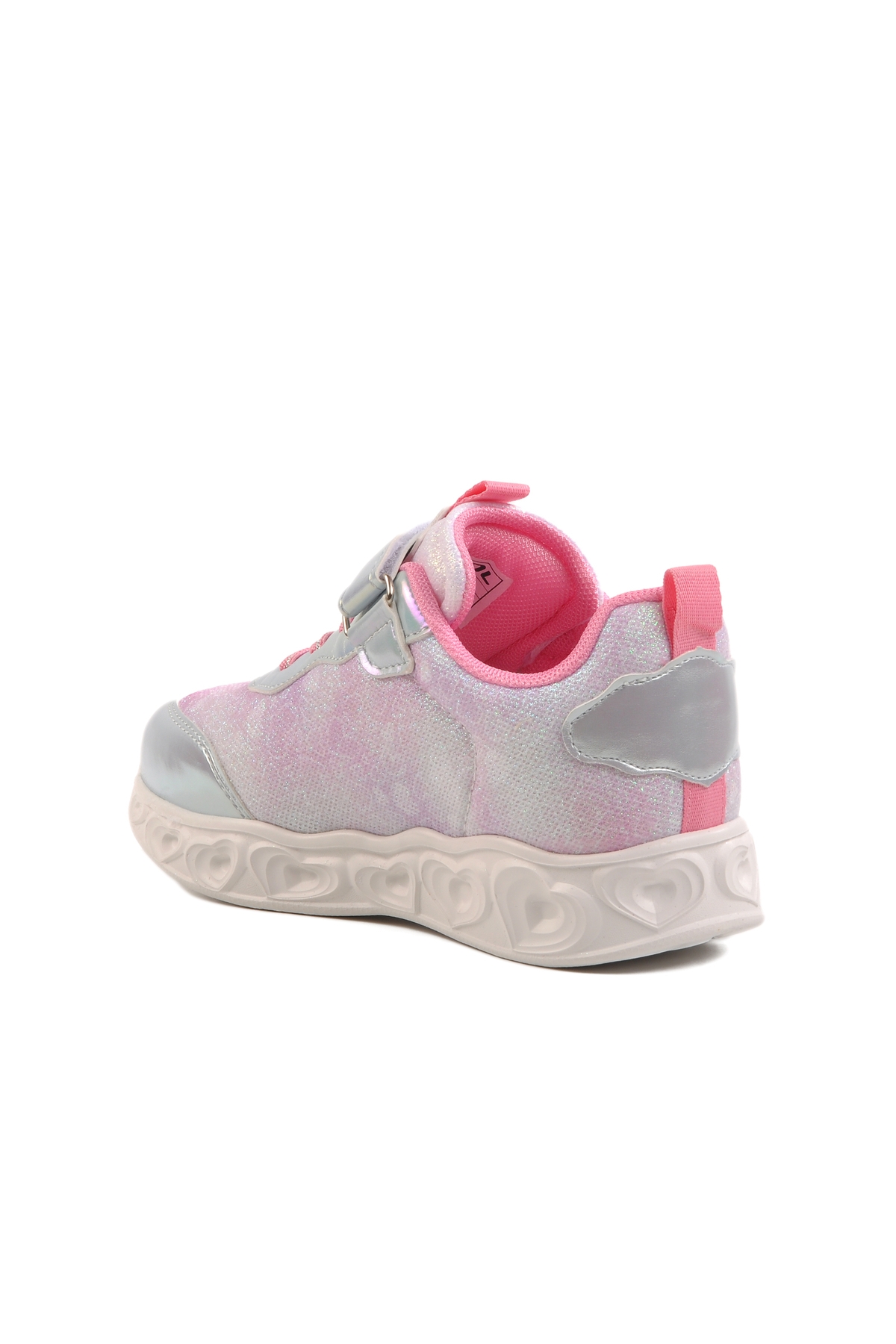 Aspor Gümüş Cırtlı Işıklı Kız Çocuk Spor Ayakkabı - Görsel 5