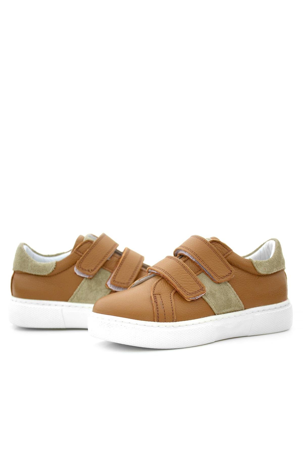 Hakiki Deri Taba Cırt Cırtlı Çocuk Spor Ayakkabı - Görsel 8