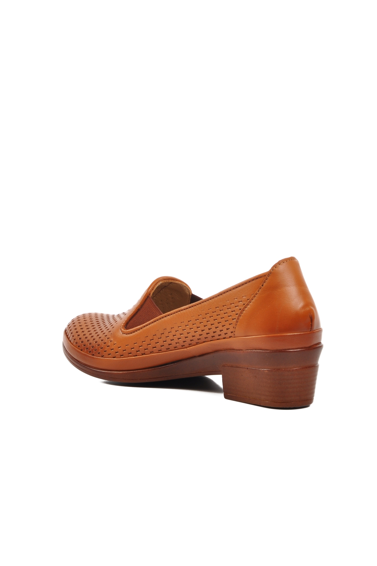 Taba Hakiki Deri Kadın Klasik Ayakkabı - Görsel 5