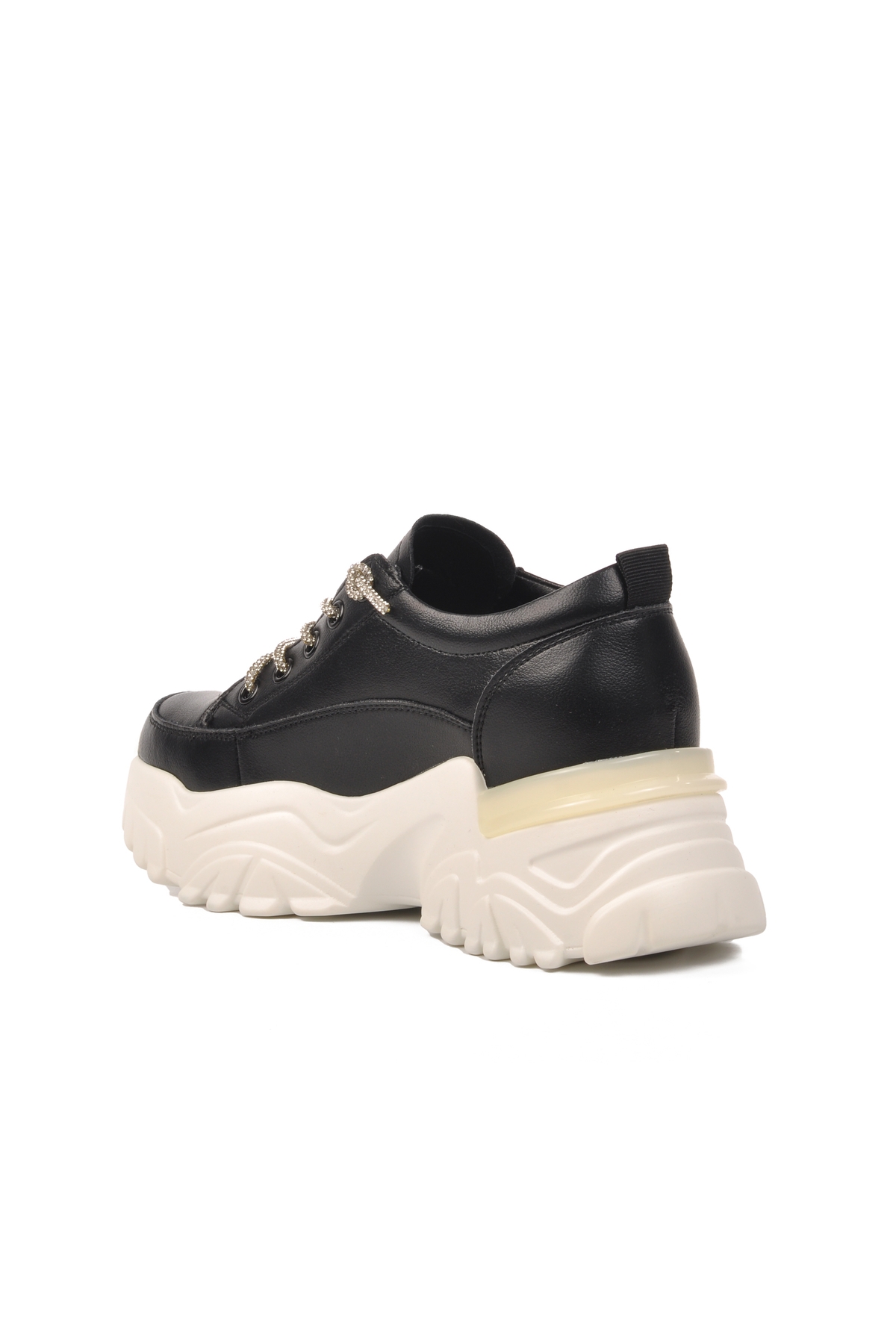 Siyah Kadın Spor Ayakkabı Sneaker - Görsel 6