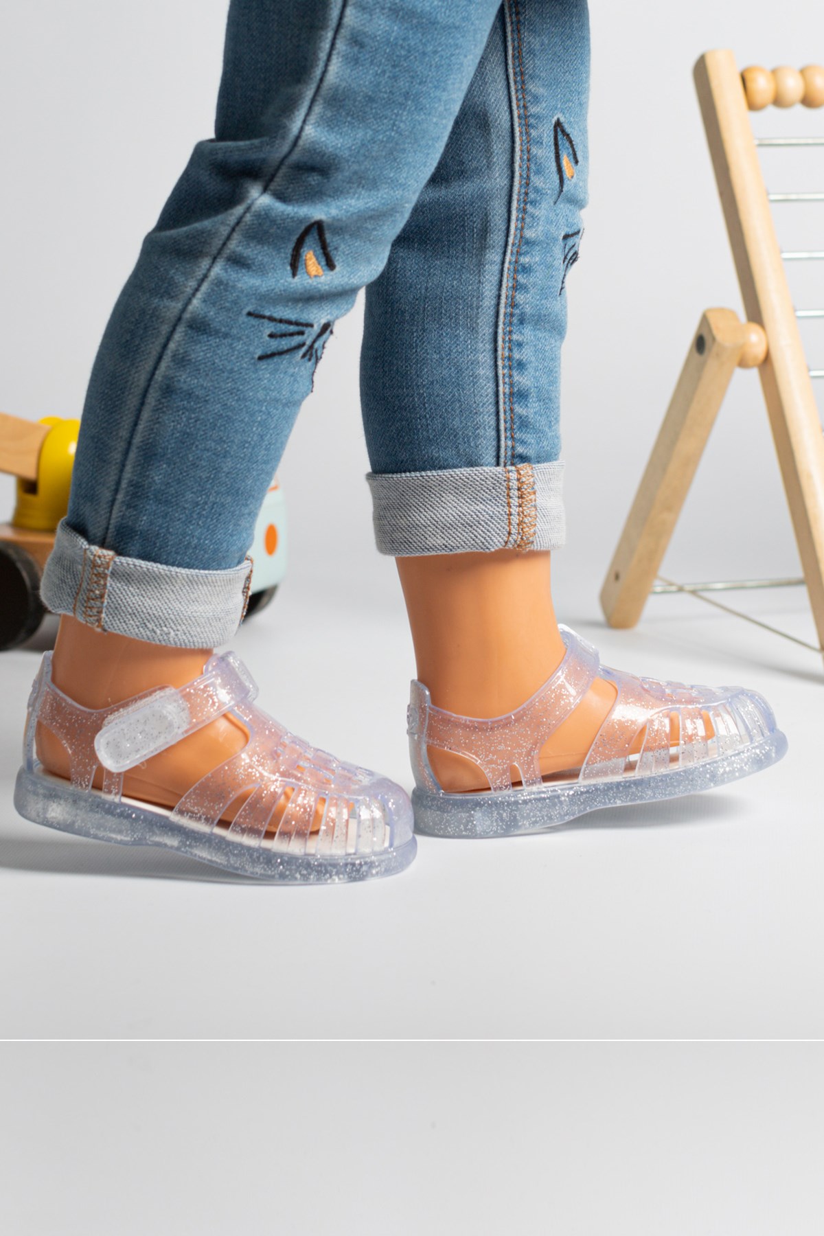 Tobby Gloss Glitter Çocuk Sandalet - Görsel 6