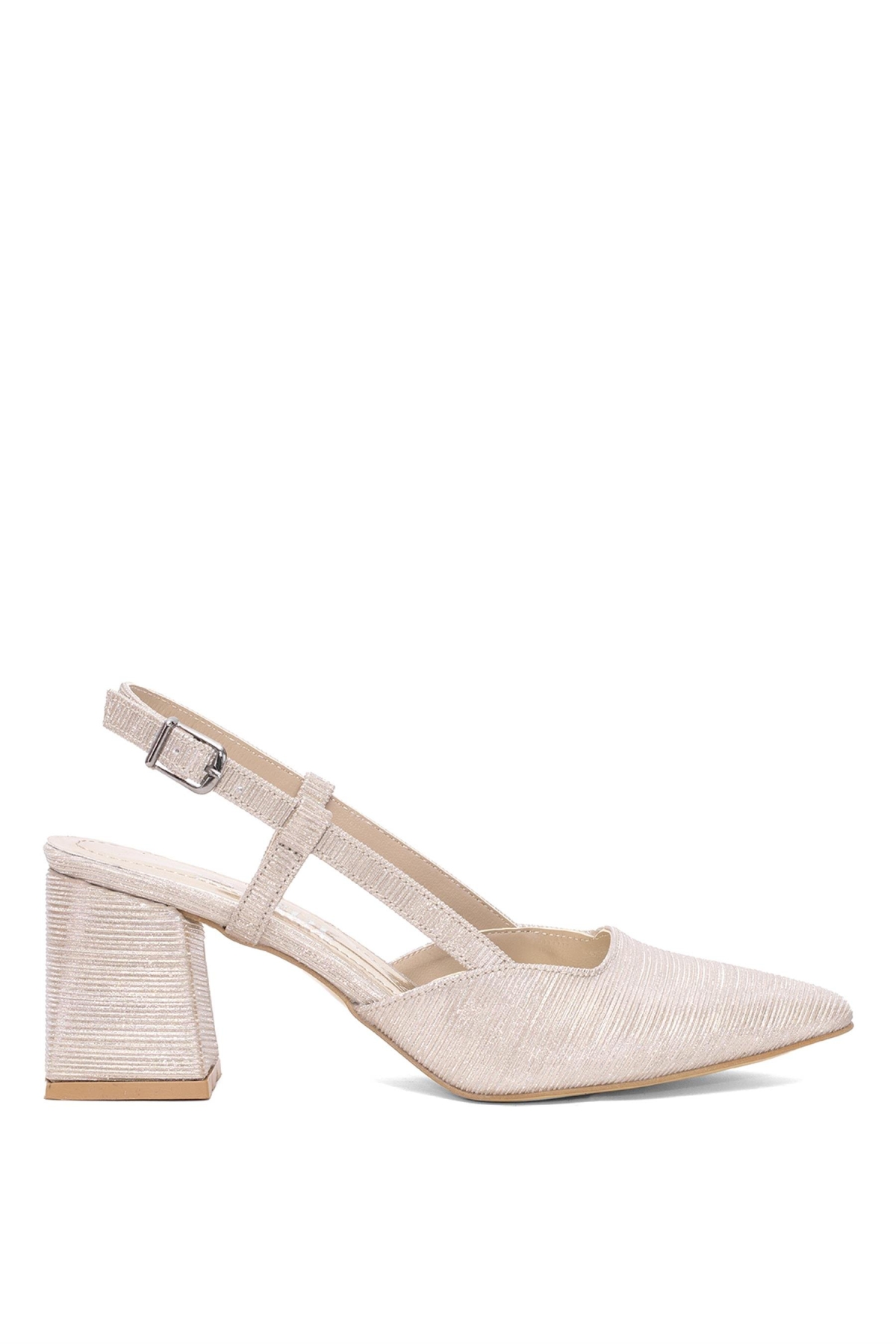 Elit MST1901LKadın Klasik Topuklu ayakkabı Altın - Görsel 2