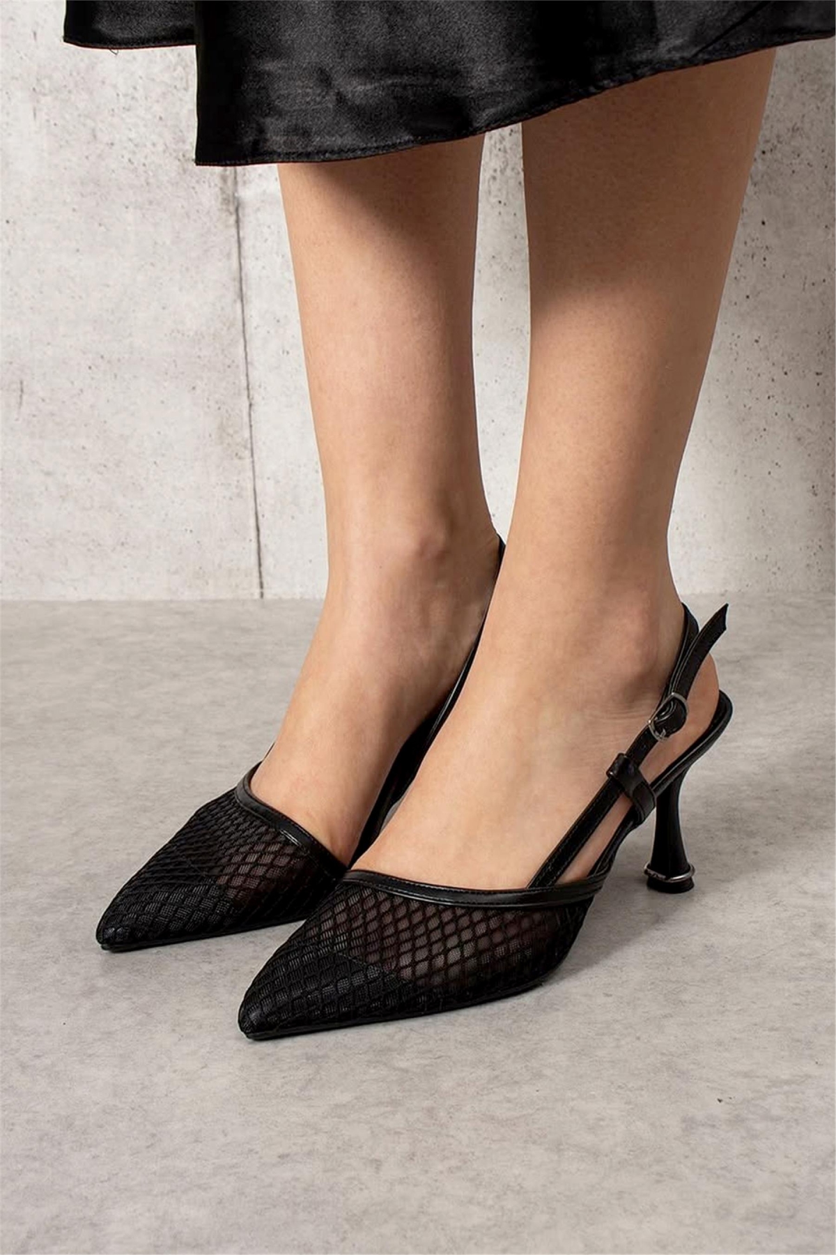 Elit CMR830.015T Kadın Klasik Topuklu Ayakkabı Siyah - Görsel 3