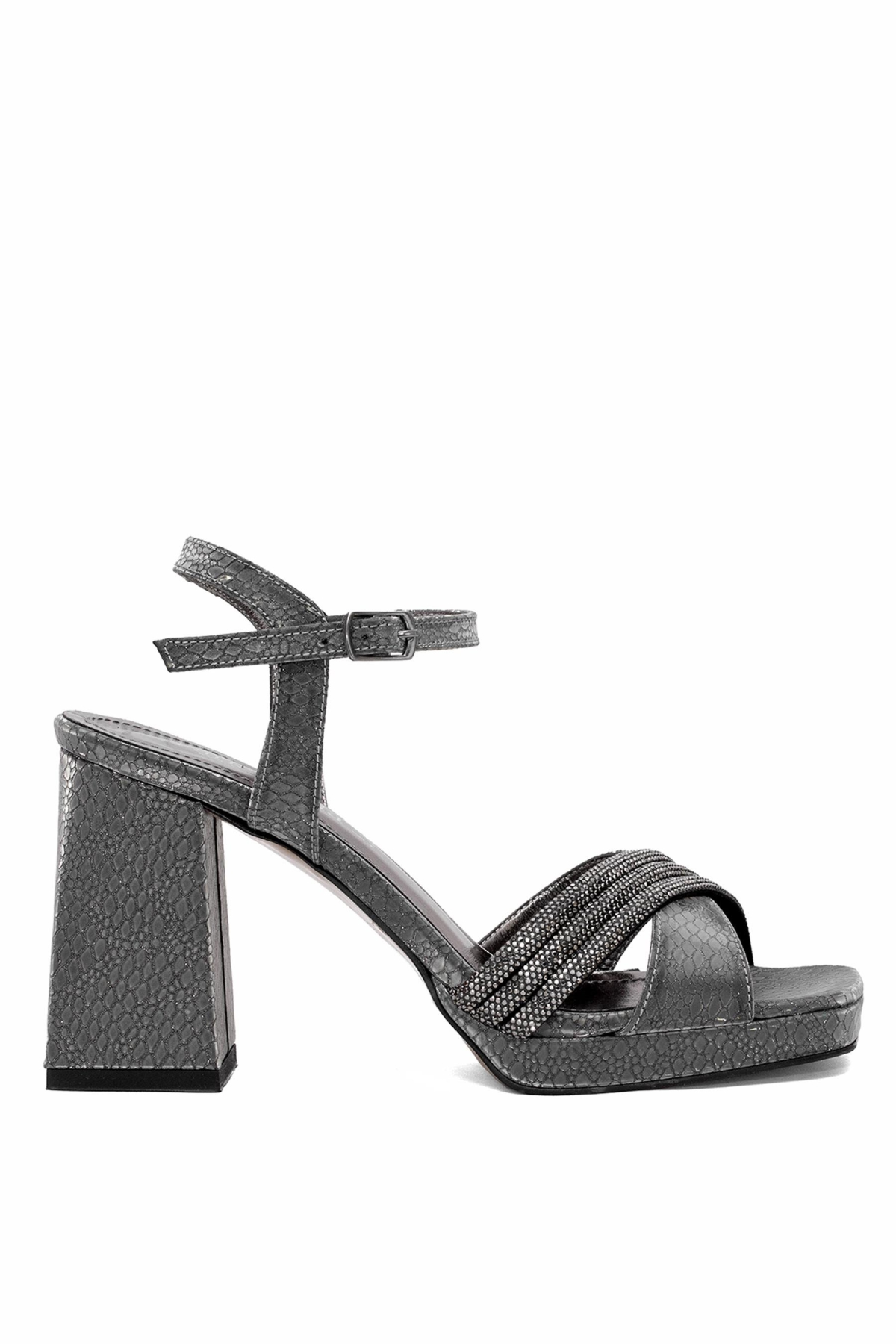 Elit PM08 K98 Kadın Platform Ayakkabı Platin - Görsel 2