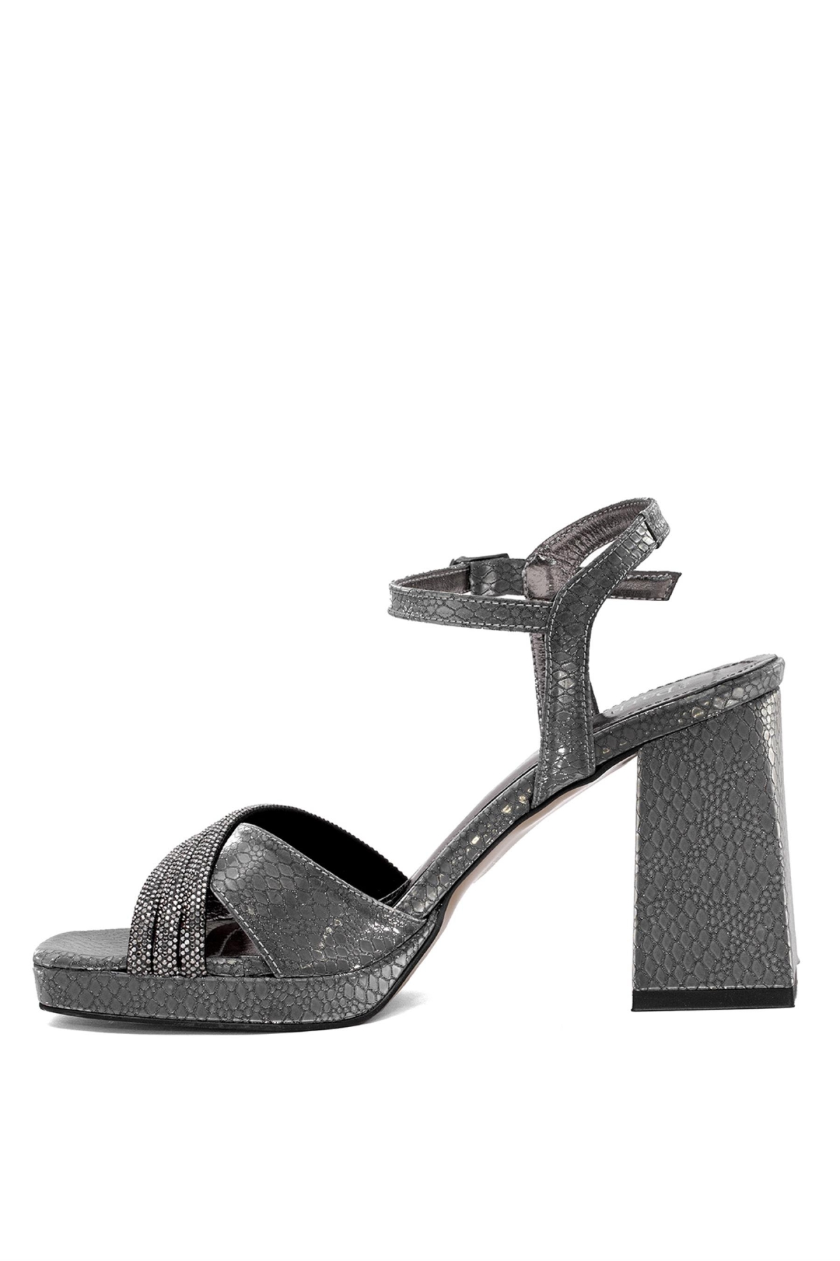 Elit PM08 K98 Kadın Platform Ayakkabı Platin - Görsel 4