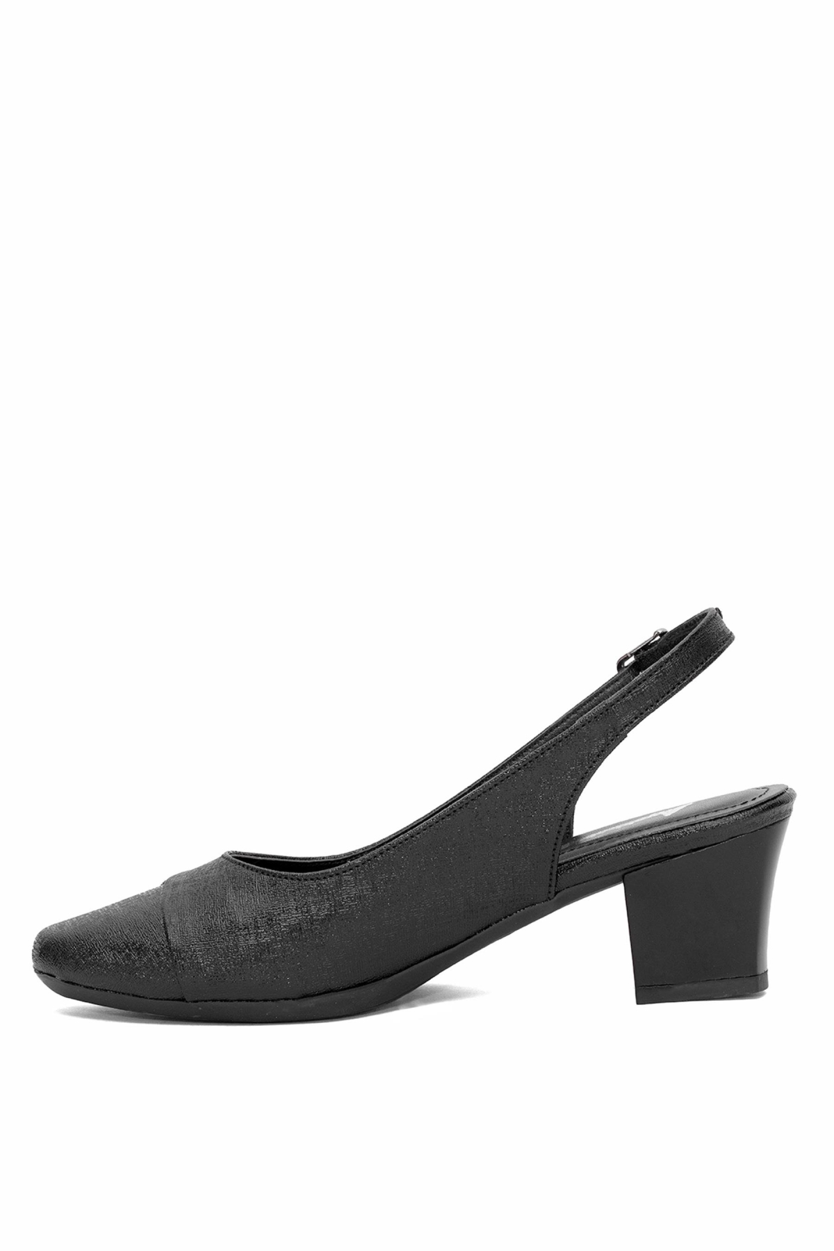 Elit MST705N Kadın Klasik Topuklu ayakkabı Siyah - Görsel 4