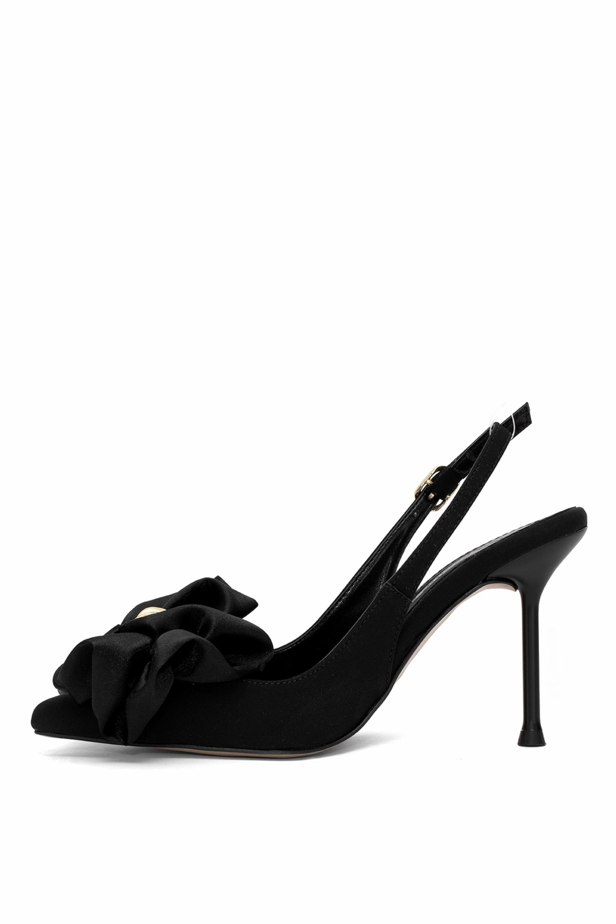 Elit PM230 K917 Kadın Klasik Topuklu Ayakkabı Siyah - Görsel 4