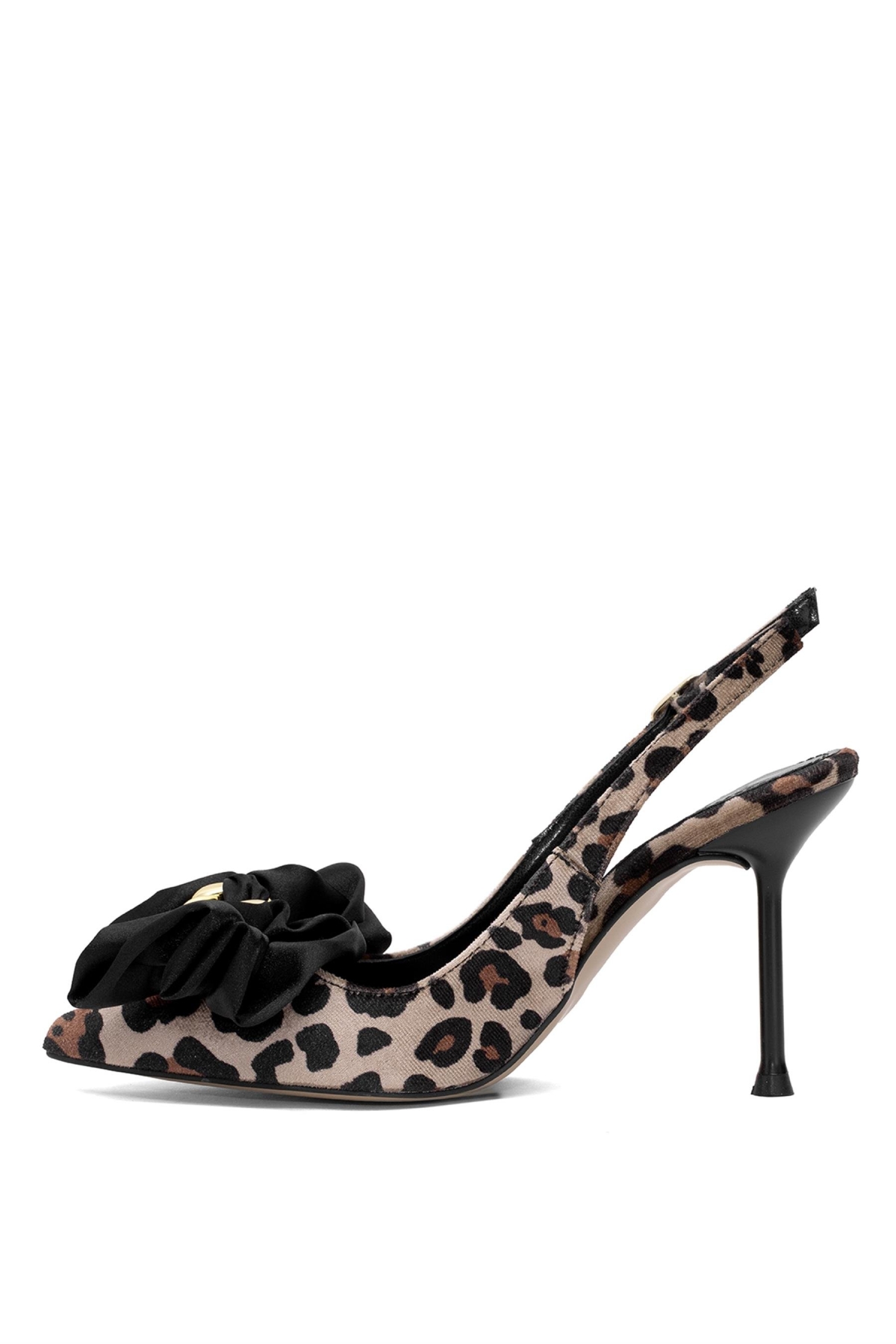 Elit PM230 K917S Kadın Klasik Topuklu Ayakkabı Leopar - Görsel 4