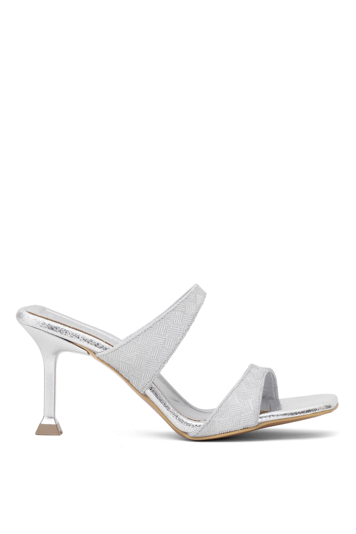Elit PM161 K7000T Kadın Klasik Topuklu Ayakkabı Gümüş - Görsel 2