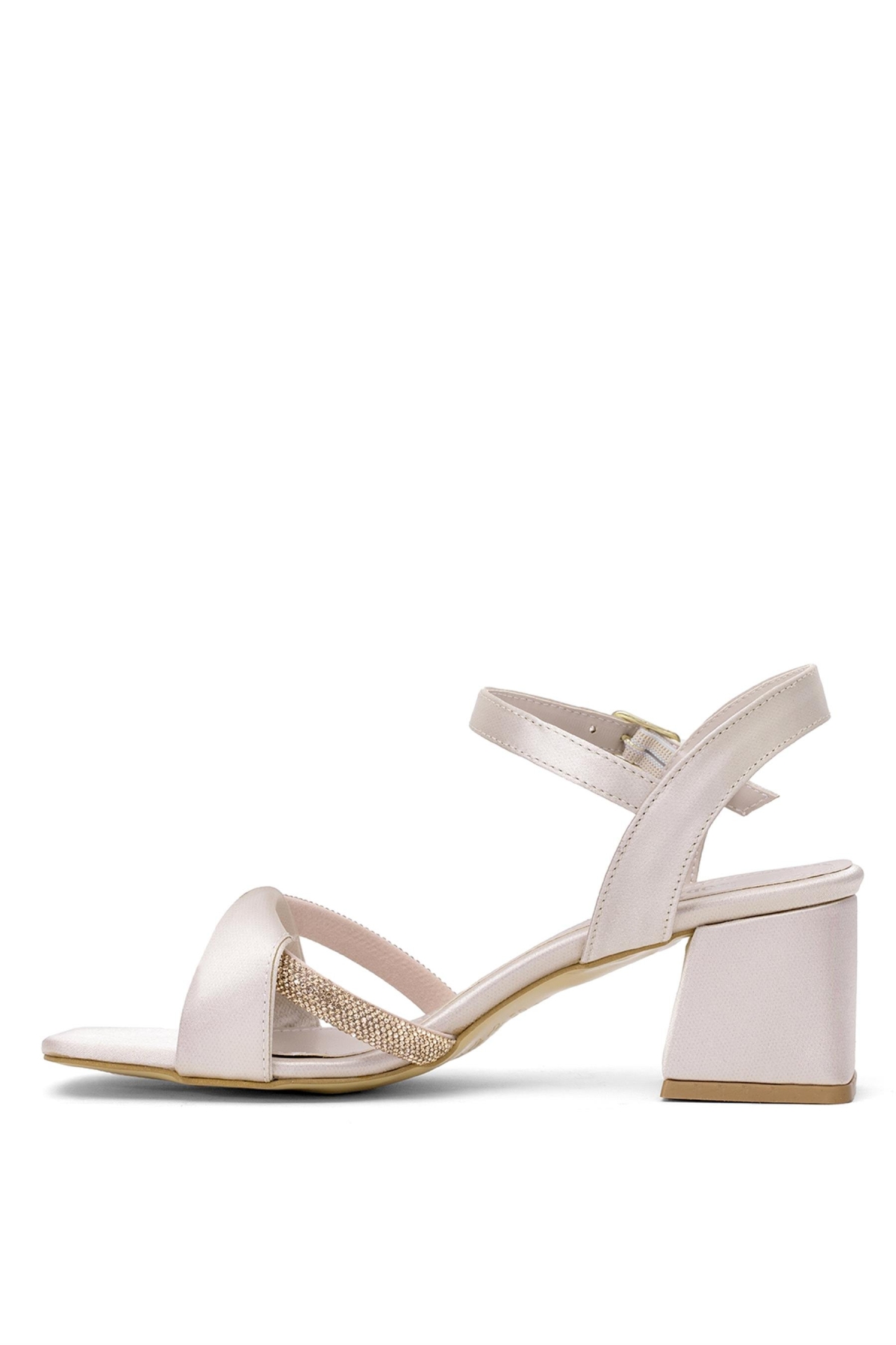 Elit Brk2016S Kadın Tokalı Klasik Topuklu Ayakkabı Ten - Görsel 4