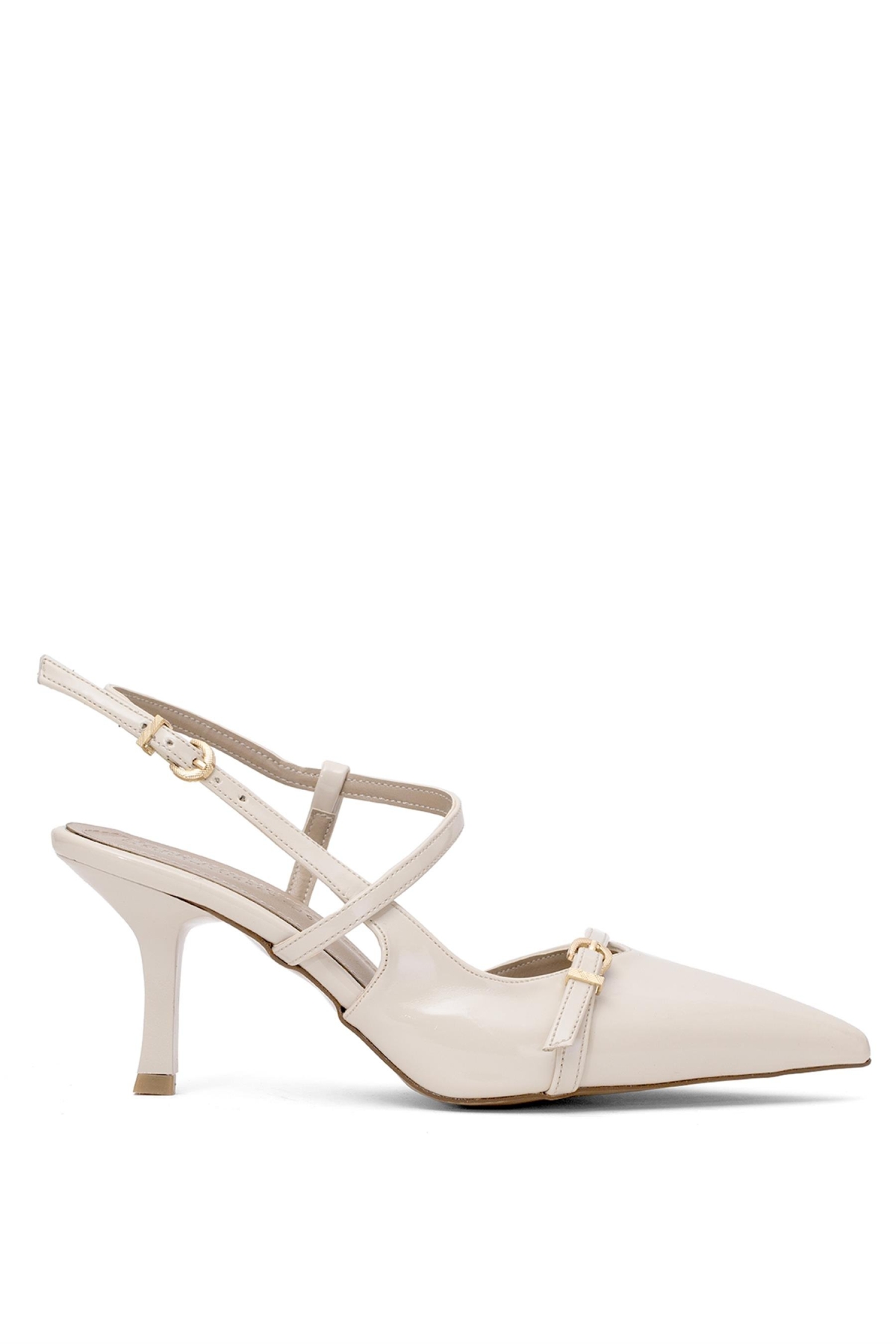 Elit PM571 K426R Kadın Klasik Topuklu Ayakkabı Ten - Görsel 2