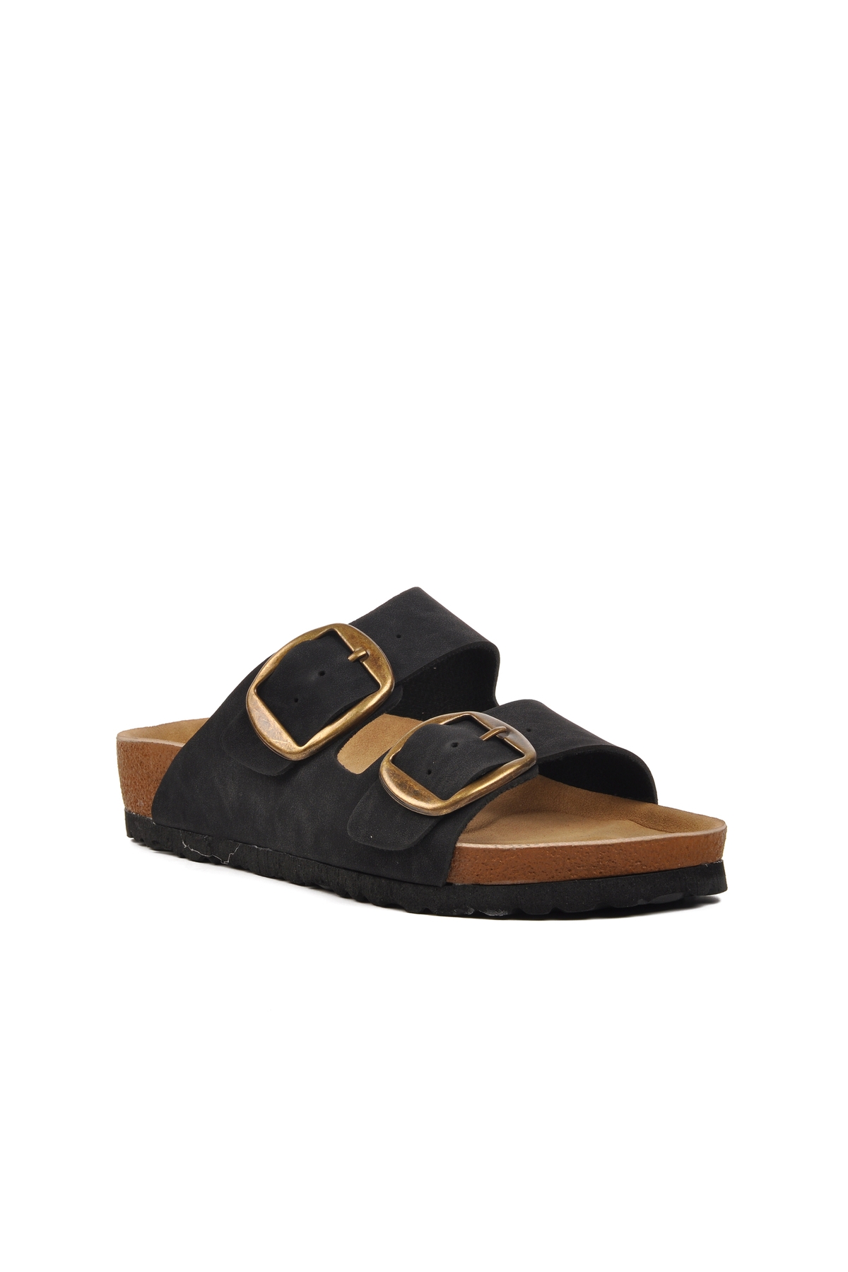 Siyah Kadın Düz Terlik - Görsel 4