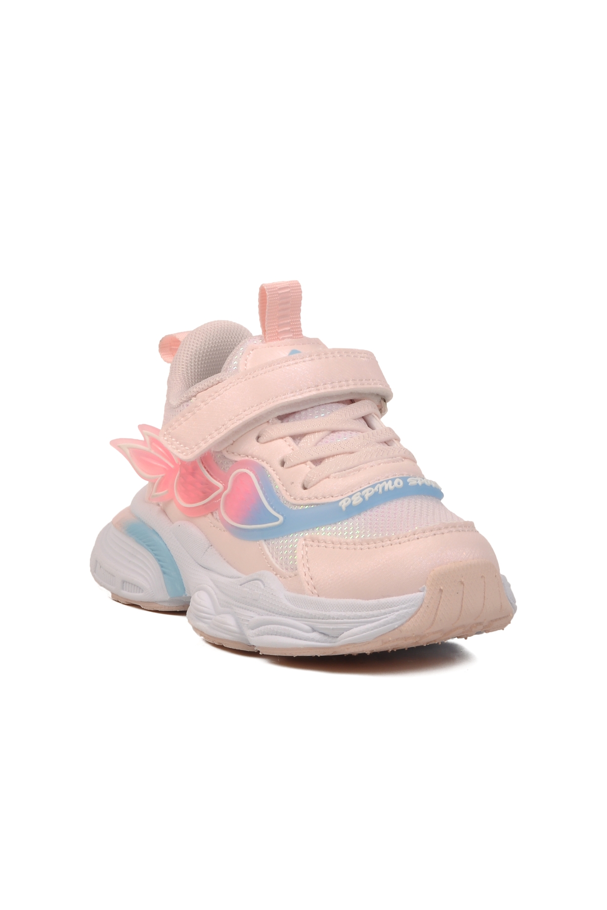 Pudra Cırtlı Hafif Hava Alabilen Kız Çocuk Spor Ayakkabı - Görsel 4