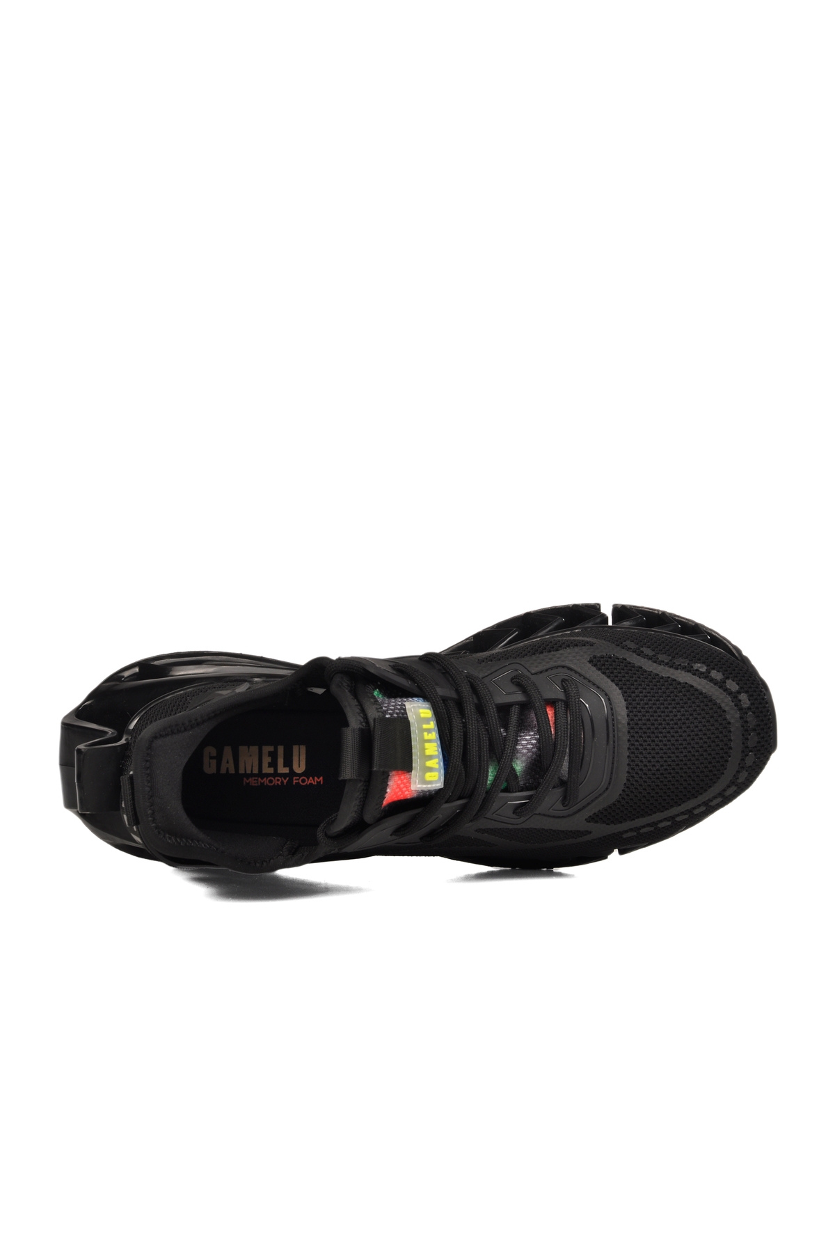 Siyah Fileli Hava Alabilen Memory Foam Erkek Sneaker - Görsel 5