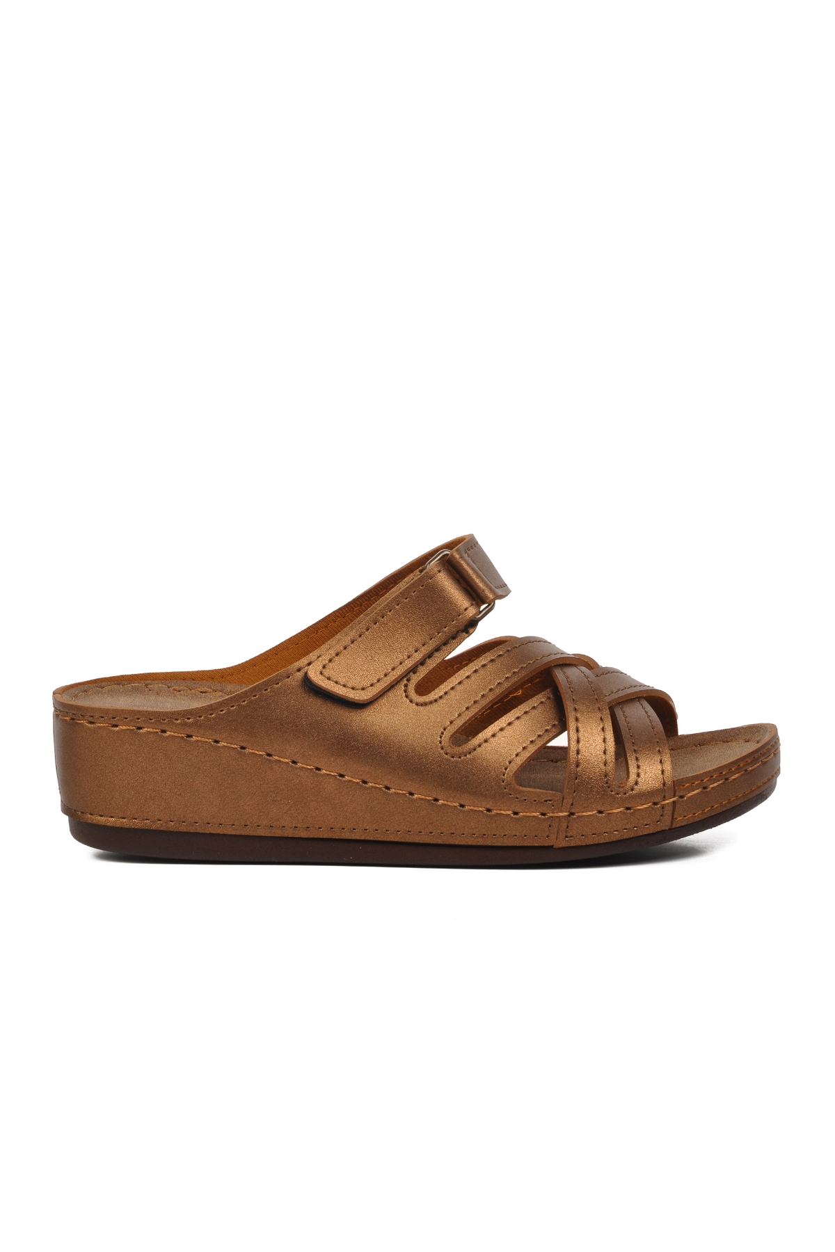 Aspor Bakır Kahve Kadın Terlik - Görsel 2