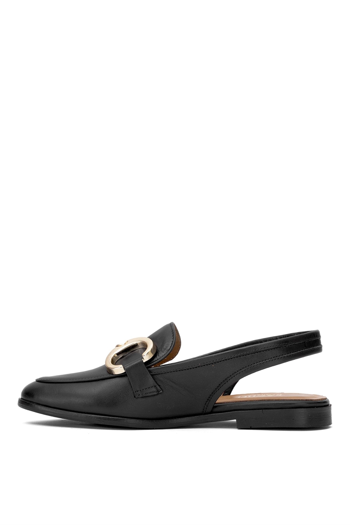 Elit Rch015-R2032 Kadın Hakiki Deri Casual Ayakkabı Siyah - Görsel 4